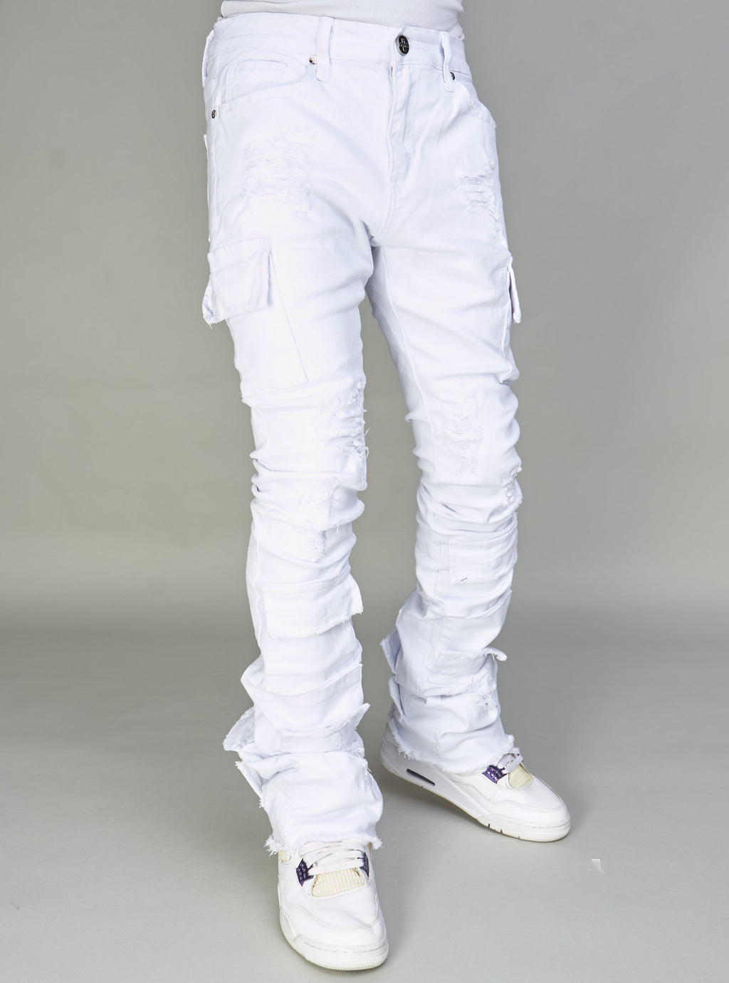 NME Jeans - Will - Stacked Cargo - White  - 501