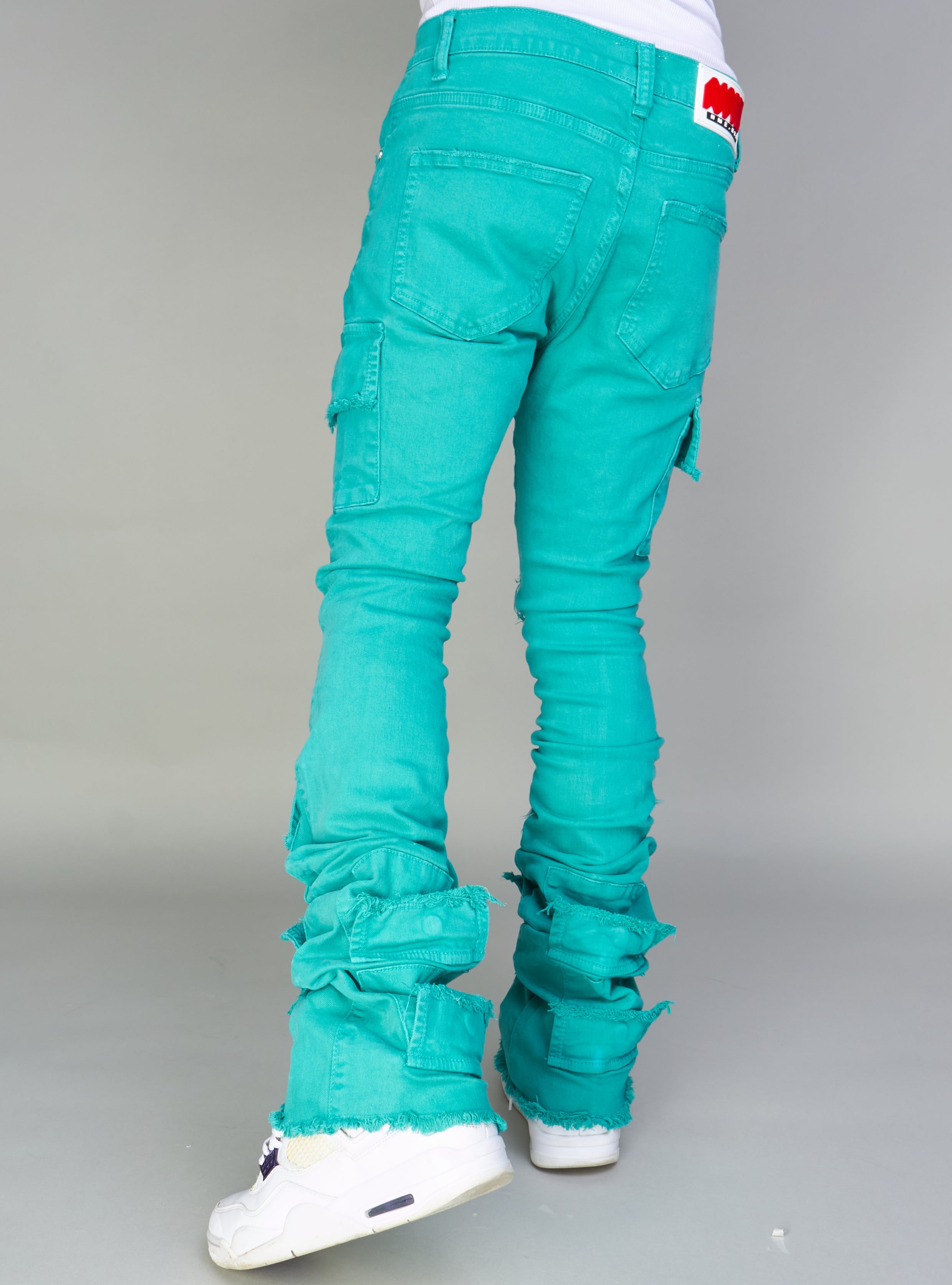 NME Jeans - Will - Stacked Cargo - Teal - 505