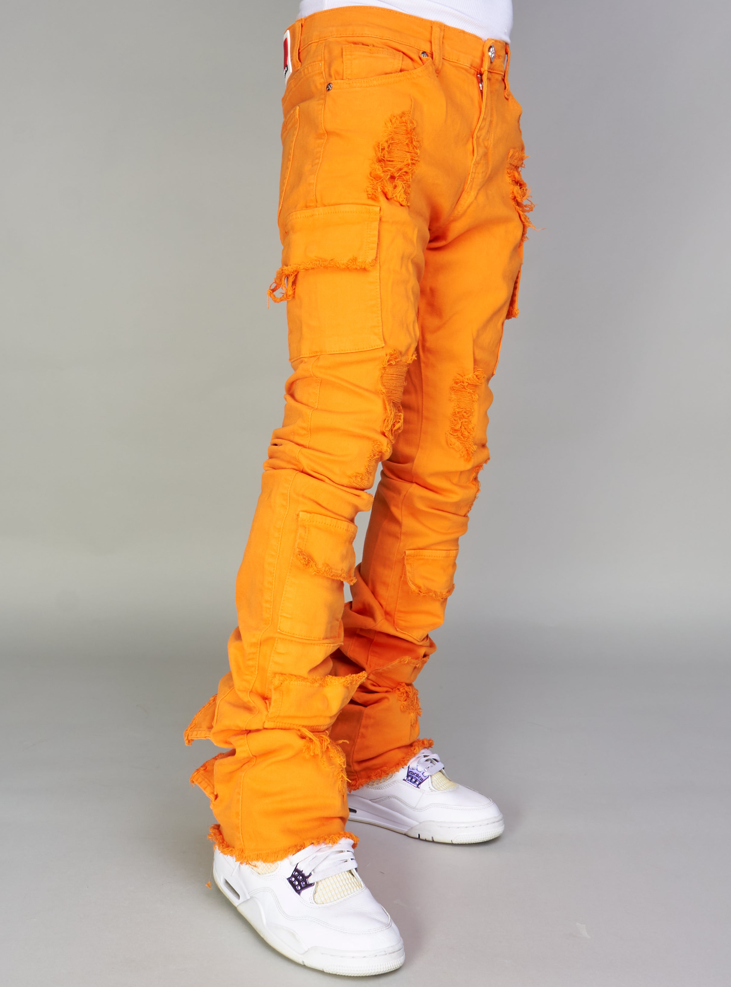 NME Jeans - Will - Stacked Cargo - Orange - 506