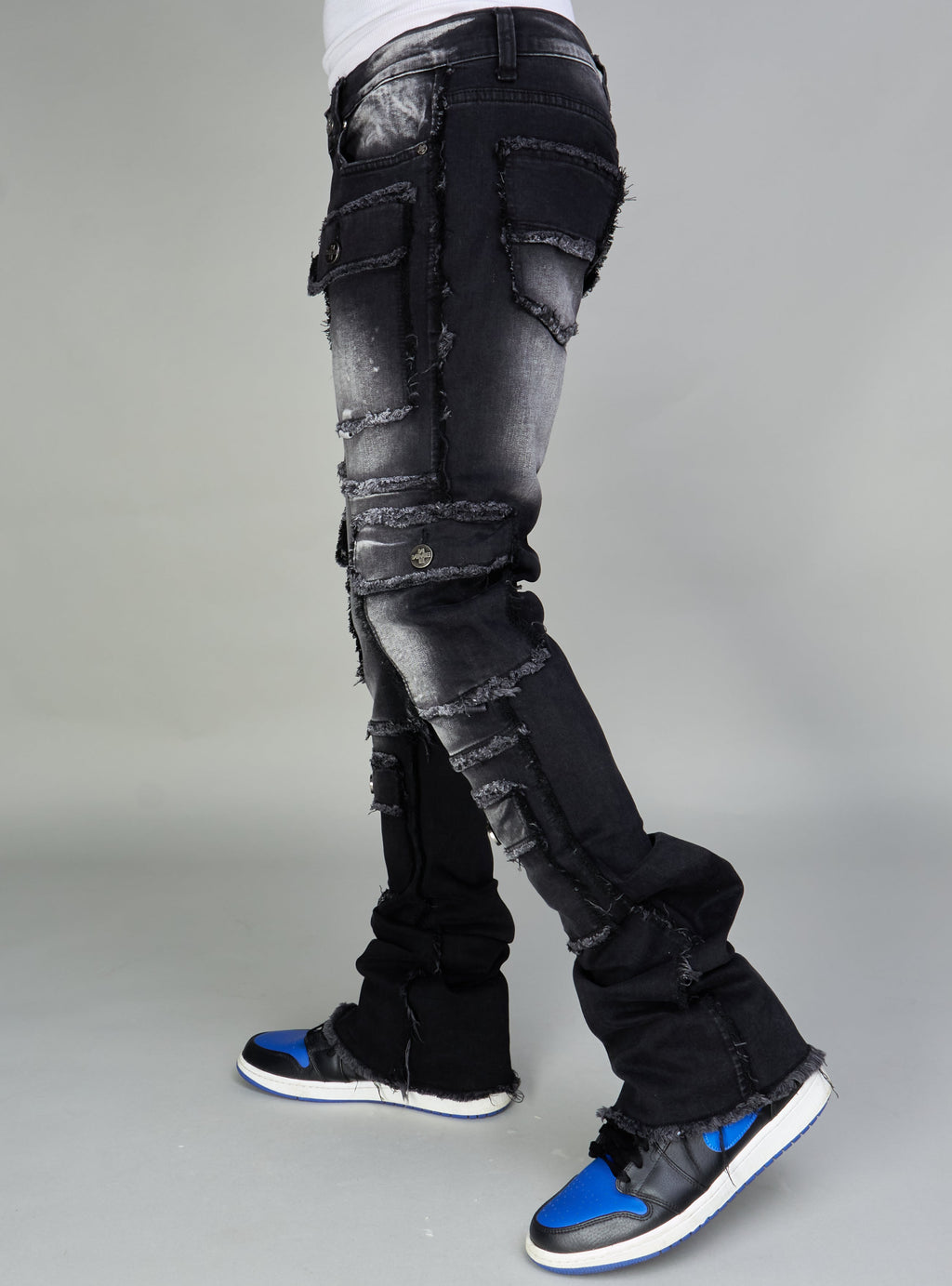 NME Jeans - Stokes - Stacked Cargo - Black Wash - 502
