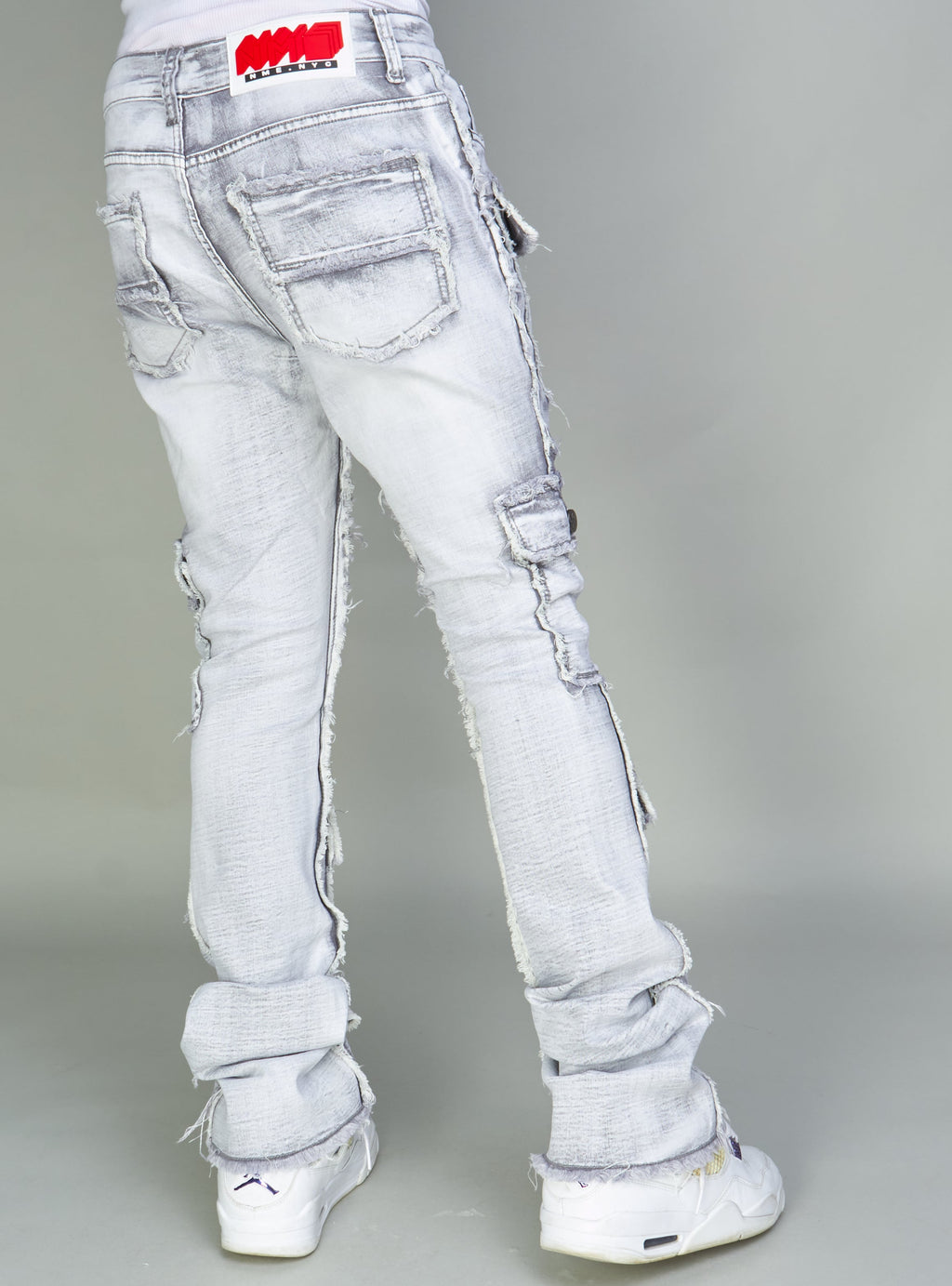 NME Jeans - Stokes - Stacked Cargo - Grey Wash - 503