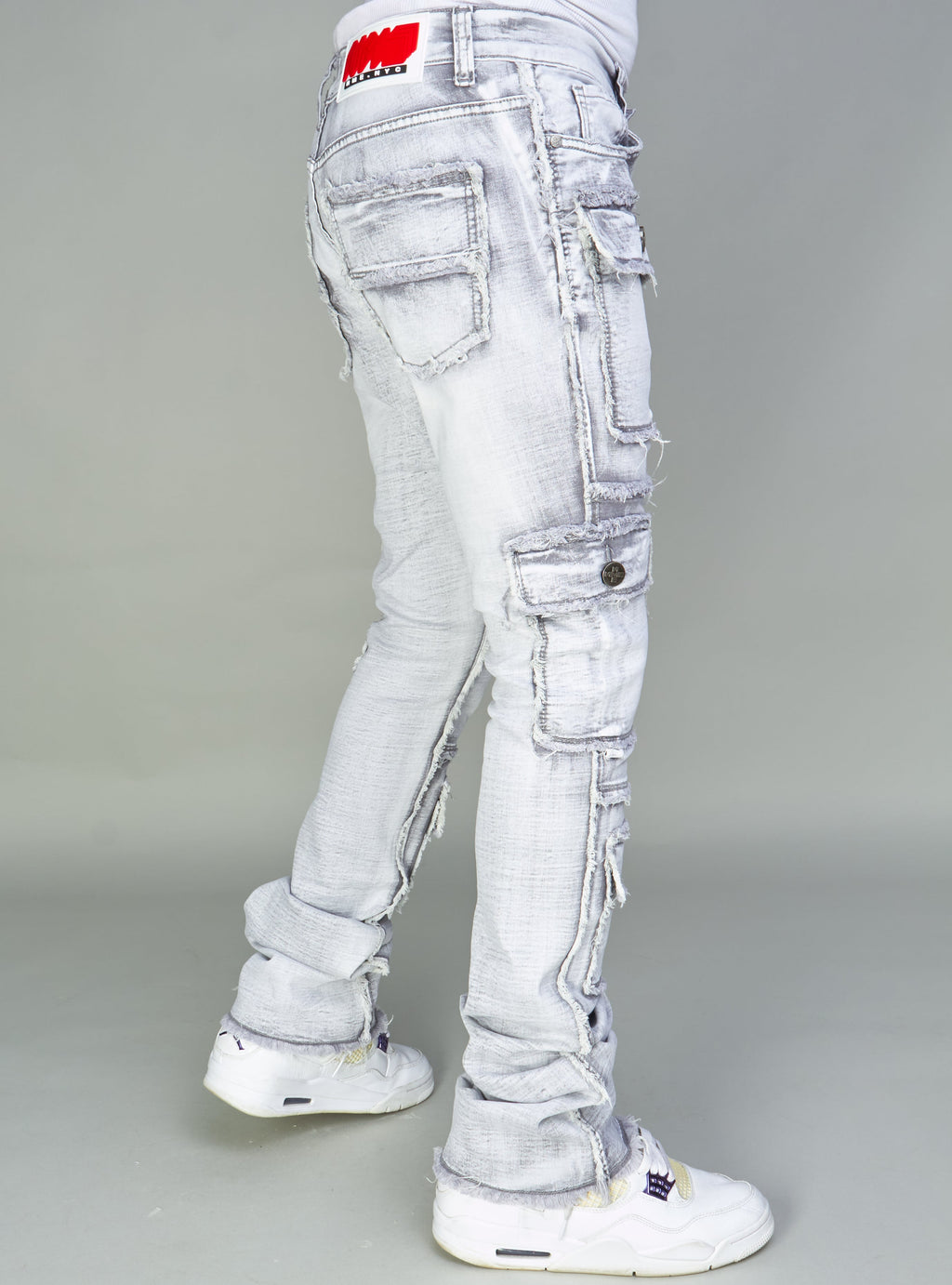 NME Jeans - Stokes - Stacked Cargo - Grey Wash - 503