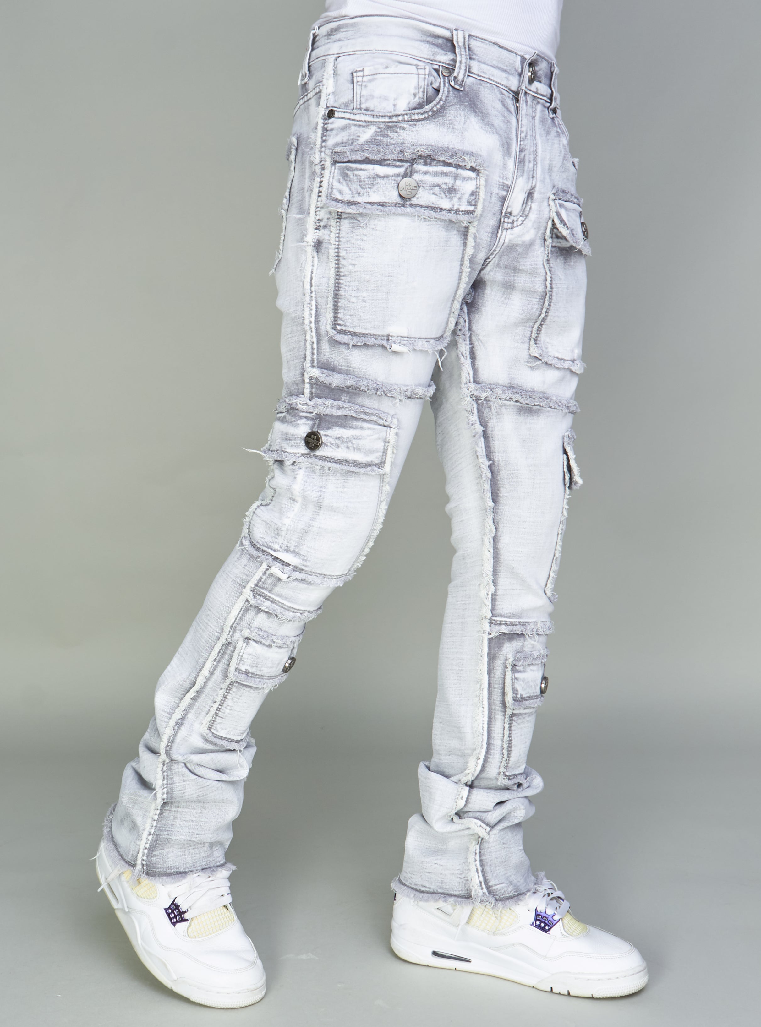 NME Jeans - Stokes - Stacked Cargo - Grey Wash - 503
