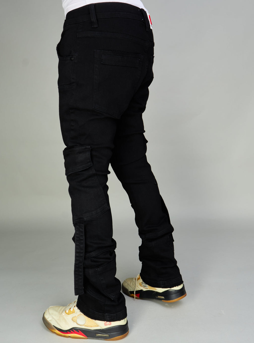 NME Jeans - Foxx - Cargo Stacked -  Black - 504