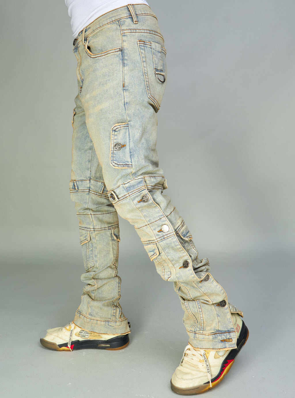 NME Jeans - Burr - Cargo Stacked - Vintage Wash - 502