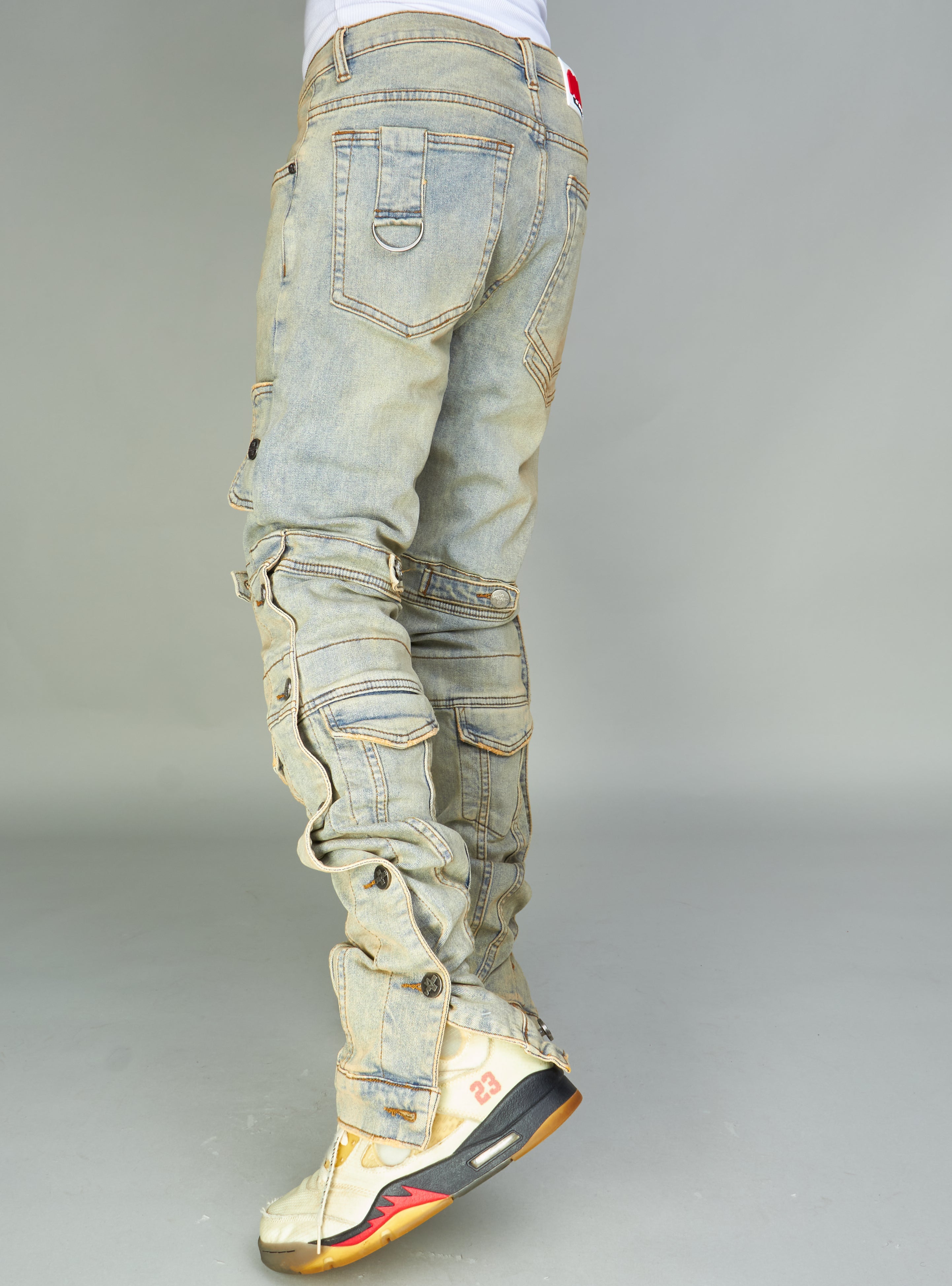 NME Jeans - Burr - Cargo Stacked - Vintage Wash - 502