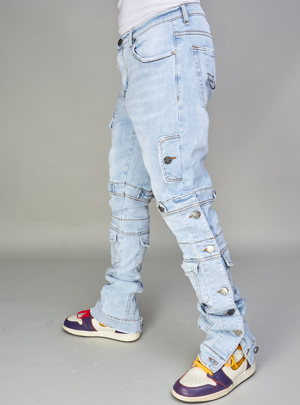 NME Jeans - Burr - Cargo Stacked -  Light Blue - 501