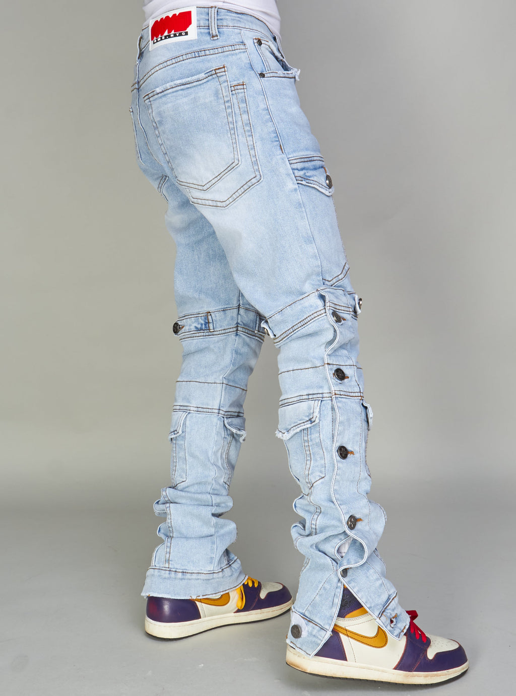 NME Jeans - Burr - Cargo Stacked -  Light Blue - 501
