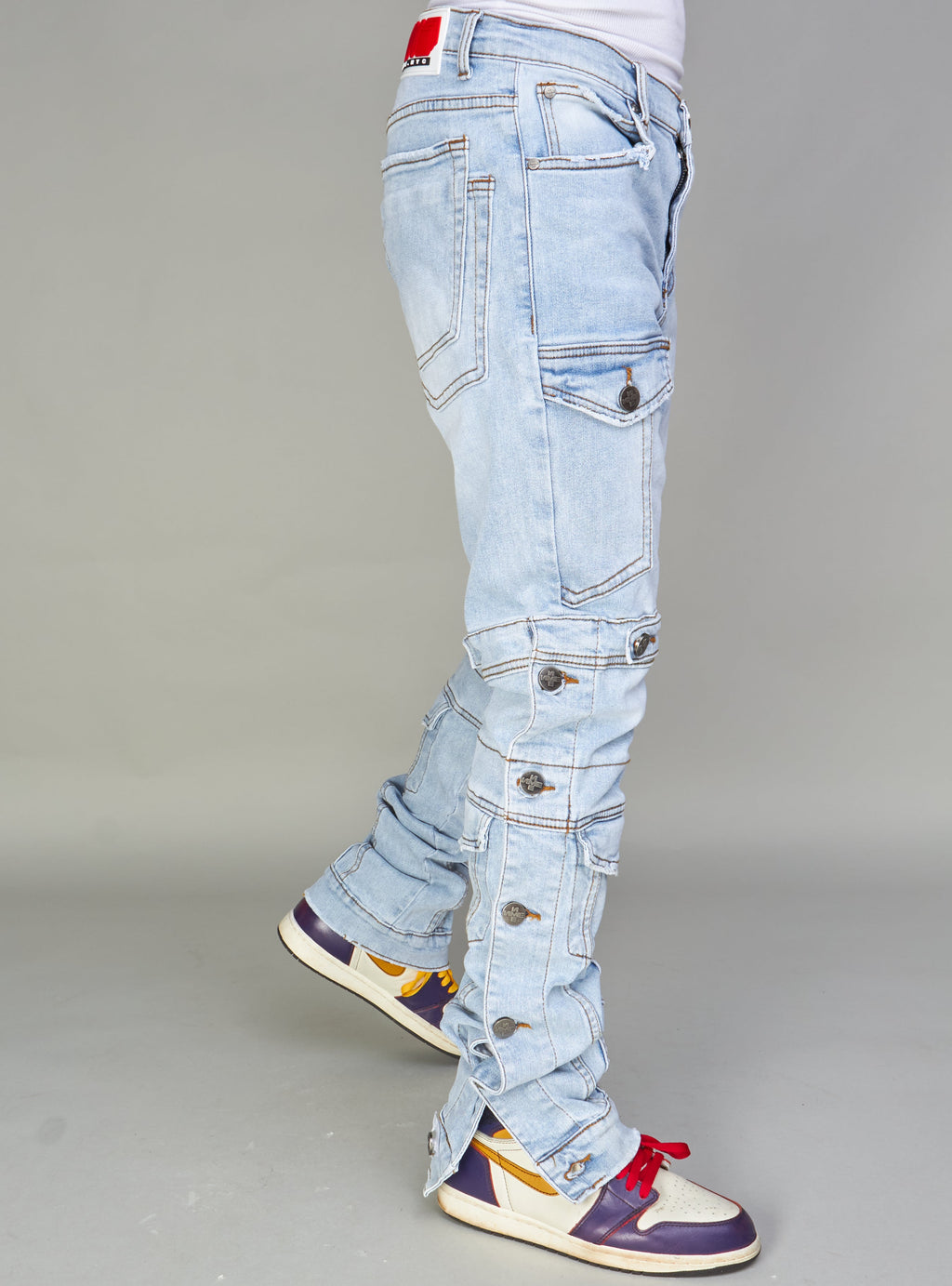 NME Jeans - Burr - Cargo Stacked -  Light Blue - 501