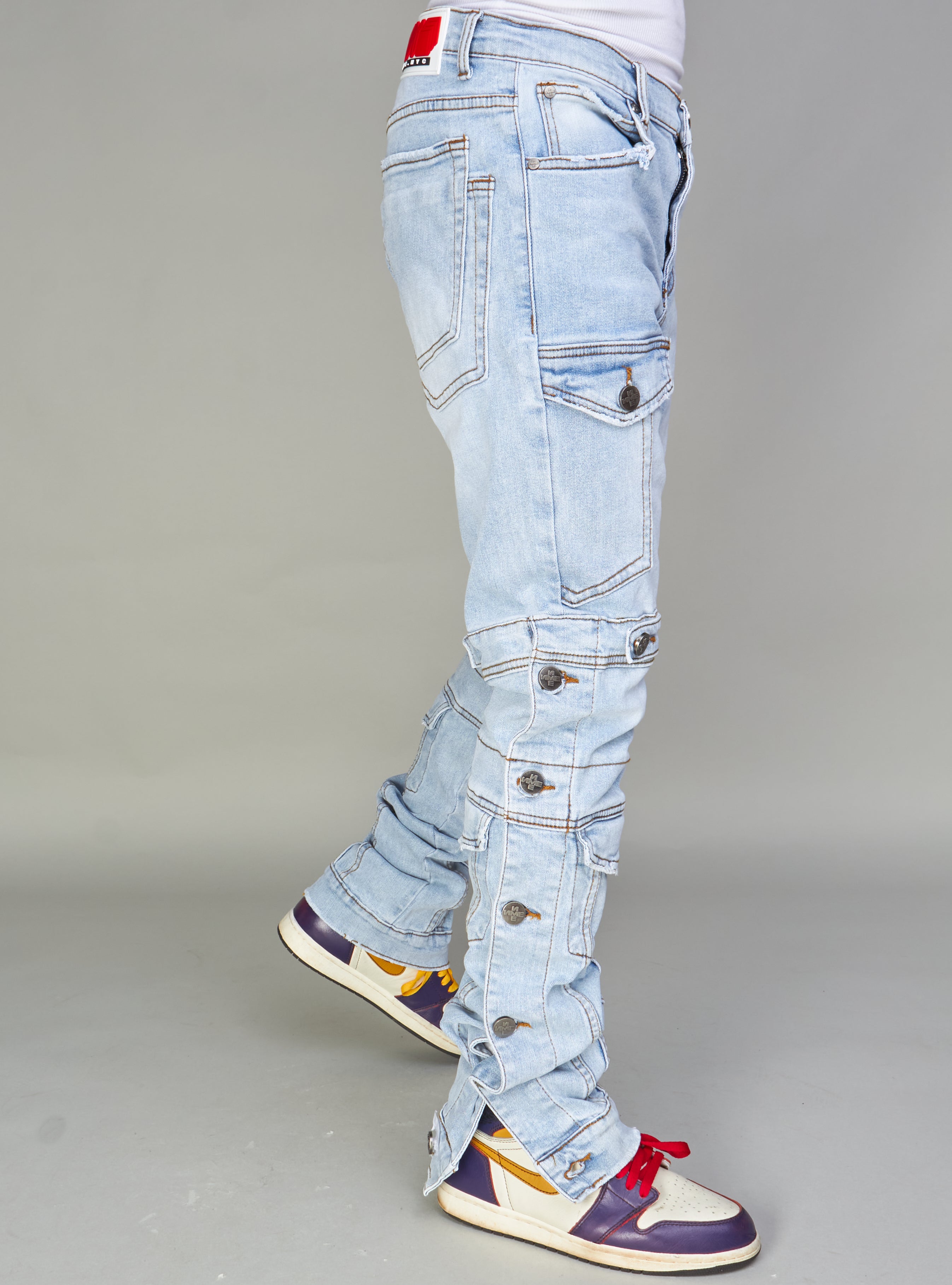 NME Jeans - Burr - Cargo Stacked -  Light Blue - 501