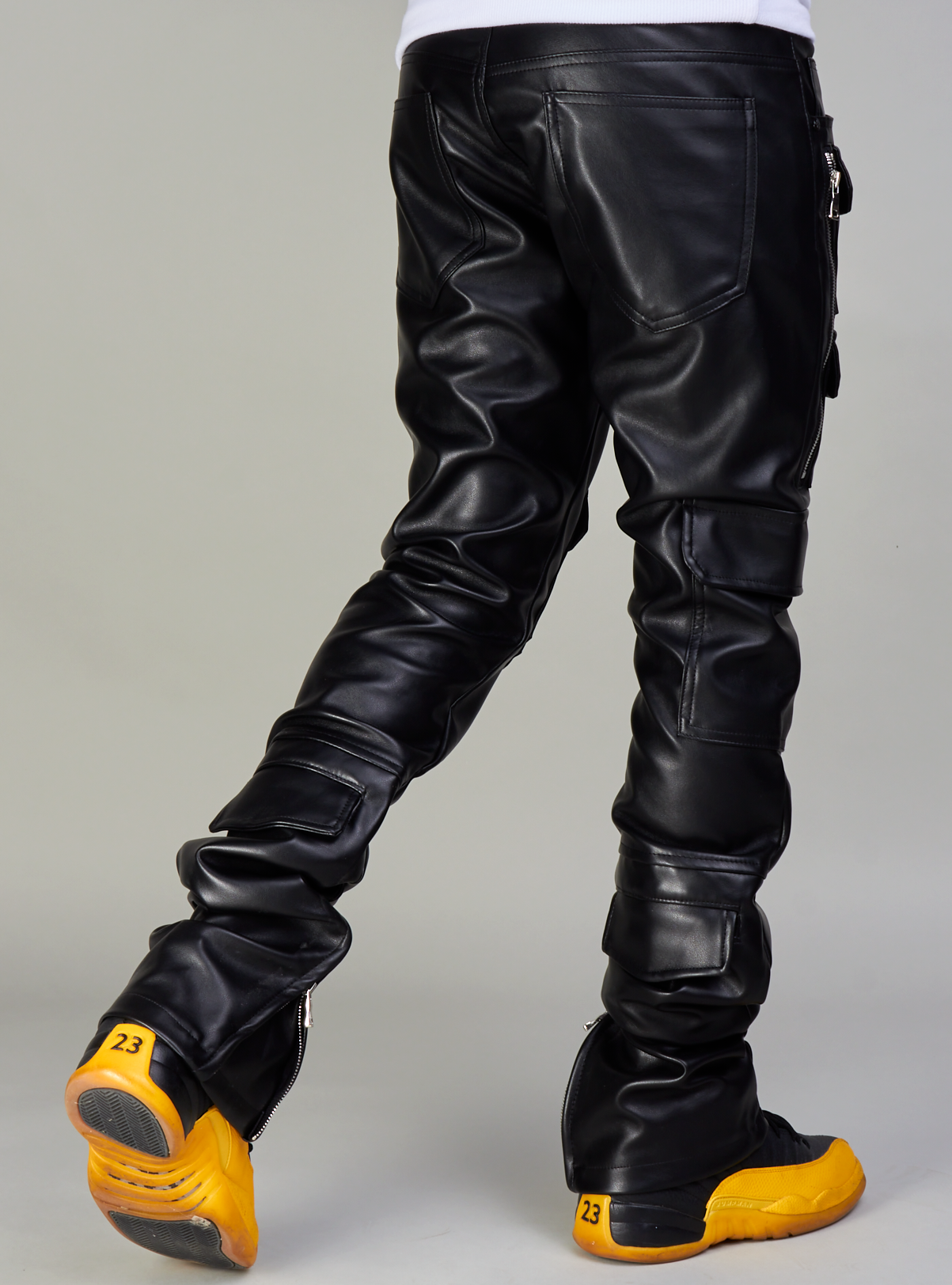 NME Jeans - Monty PU Leather - Black - 551