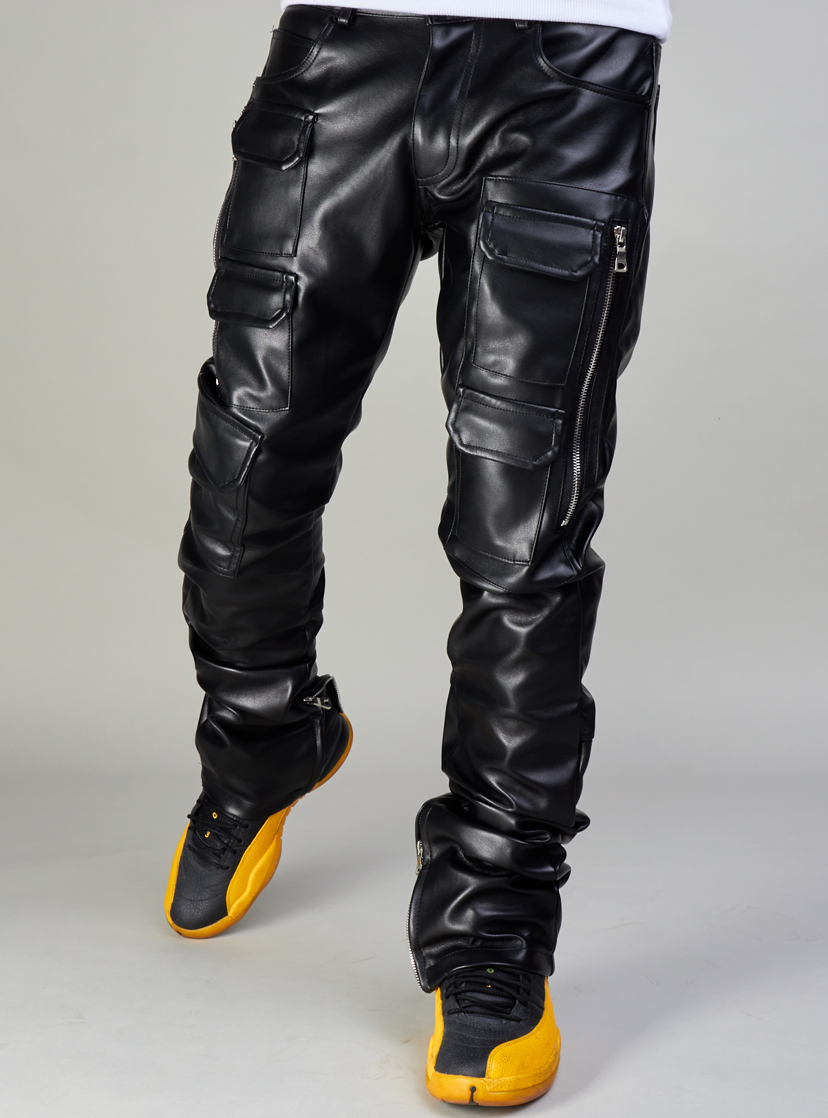 NME Jeans - Monty PU Leather - Black - 551