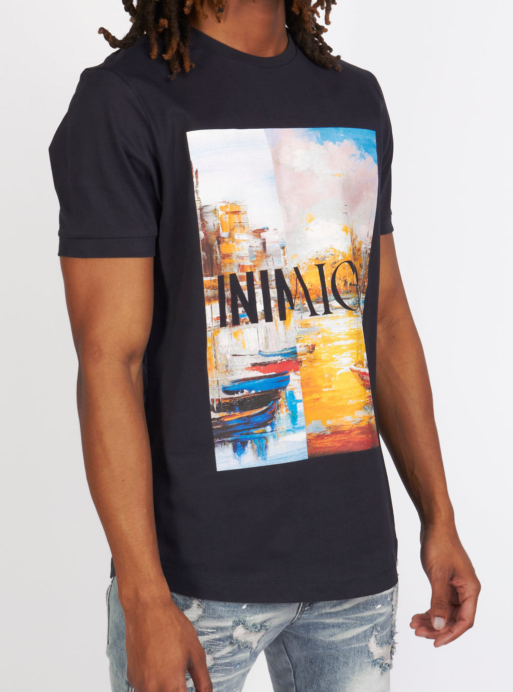 Inimigo T-Shirt - Cut - Med. Blue - ITS9227