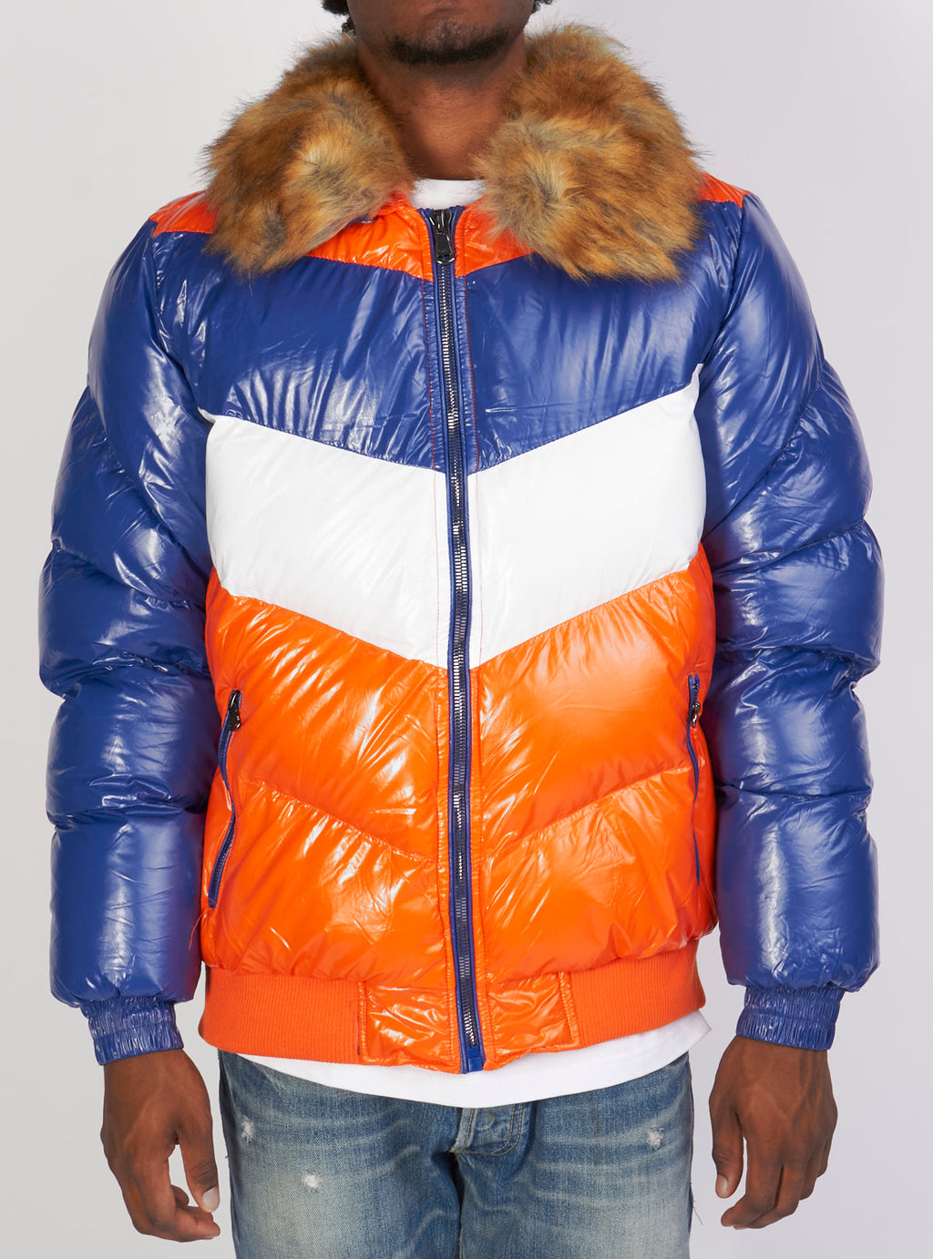 Jordan Craig Jacket - Color Blocked Puffer - Queens - 91587