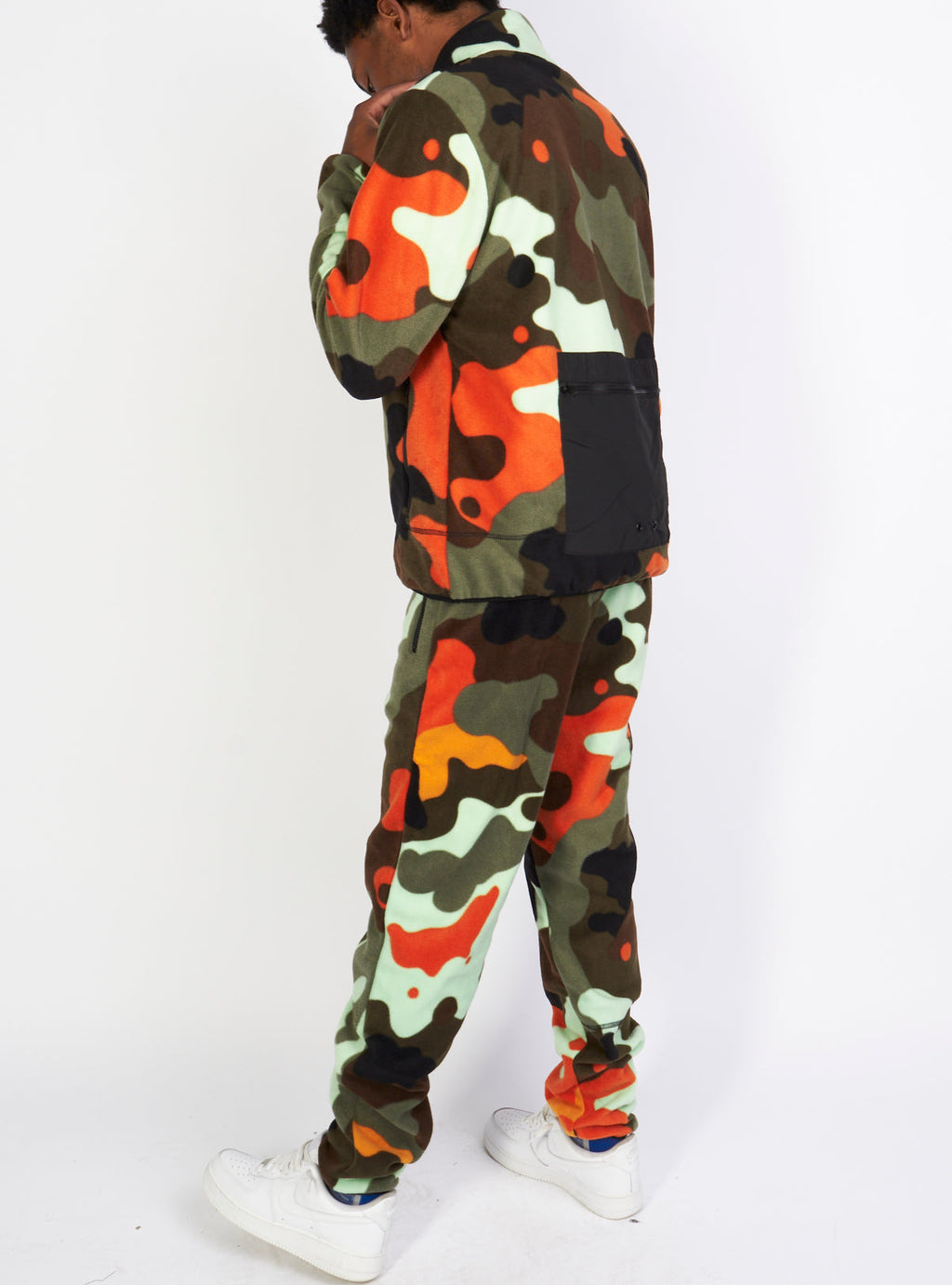 Original Fables Sweatsuit - Ambush - Camo Printed Polar Fleece - Olive - AK344