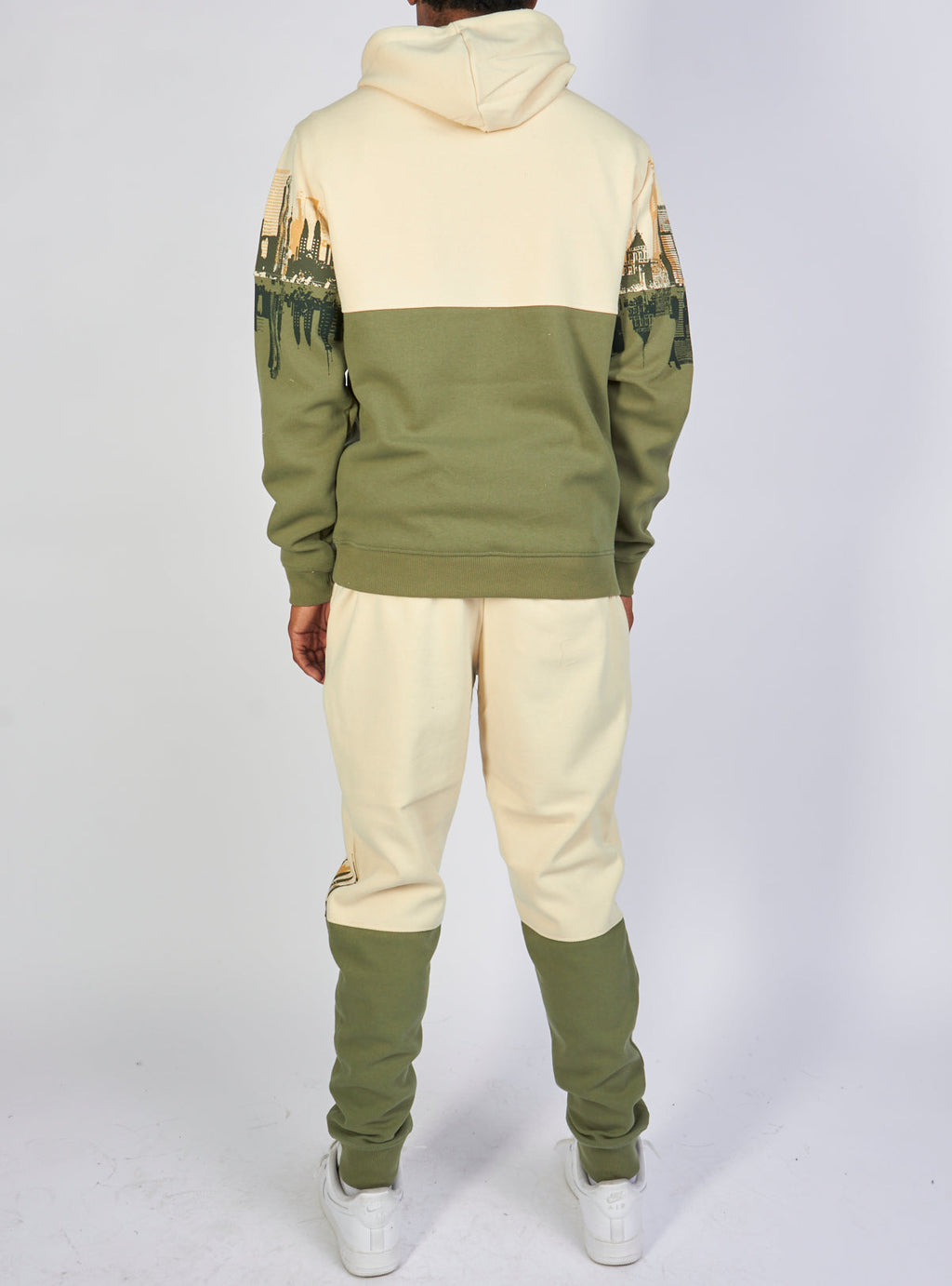 Motive Denim Sweatsuit - Rise & Grind - Khaki - MT142