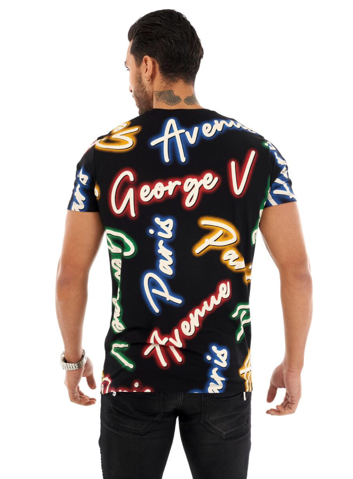 George V T-Shirt - Neon - Black - GV2360