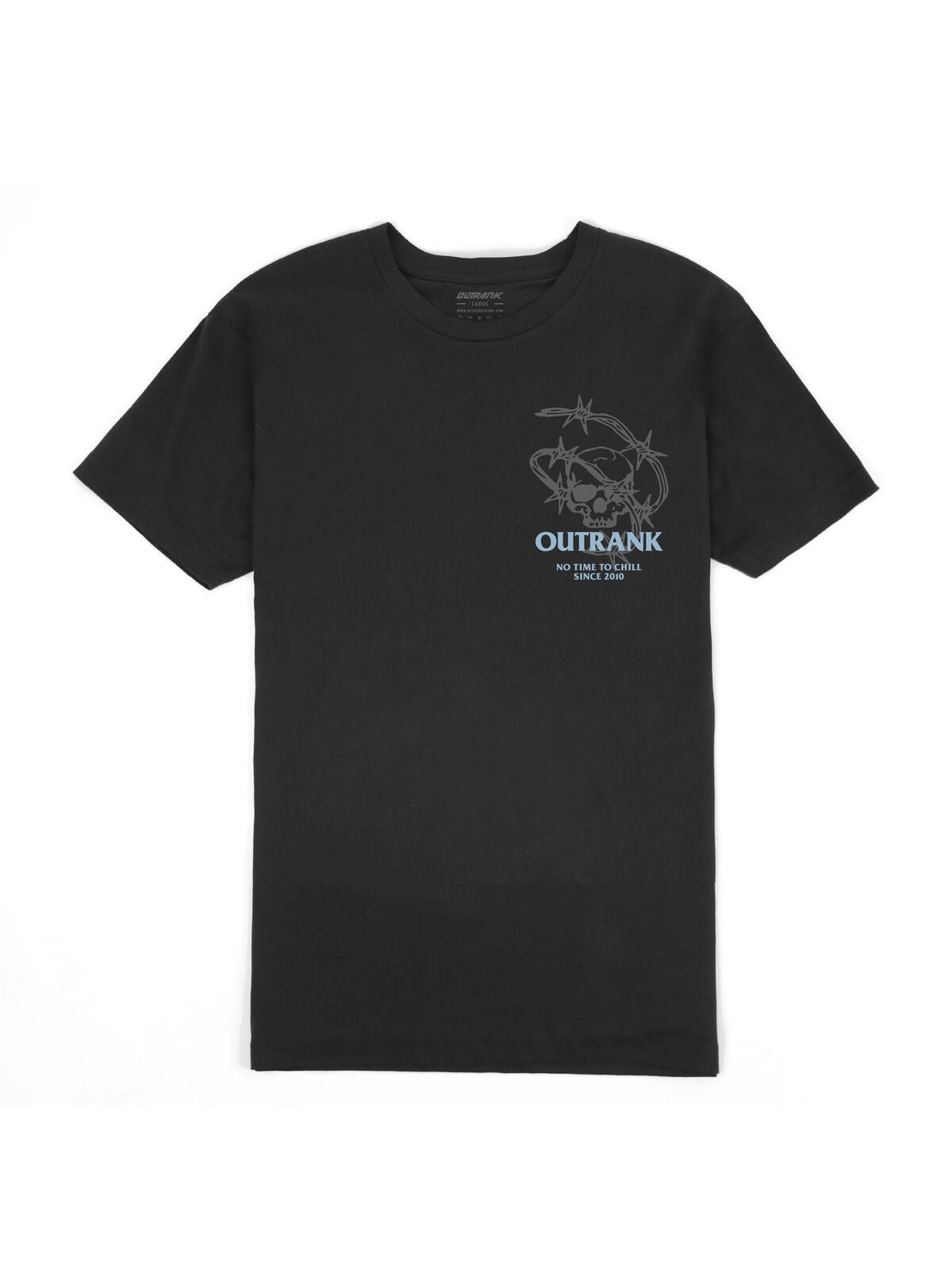 Outrank T-Shirt - No Time To Chill - Black - OR2497