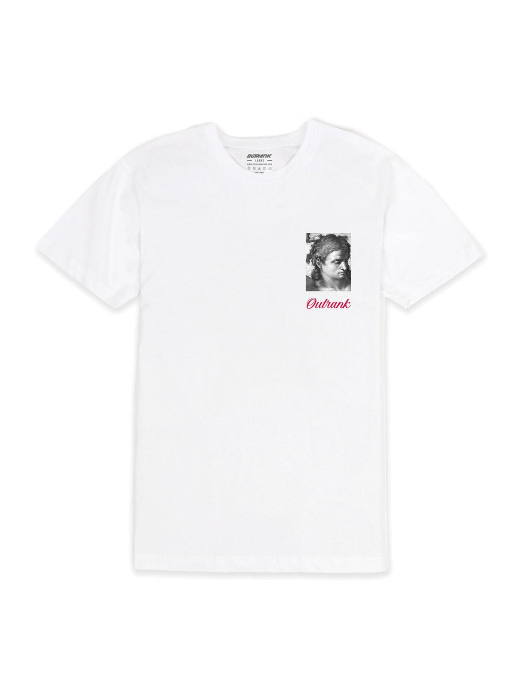 Outrank T-Shirt - No Time For Excuses - White - OR2568