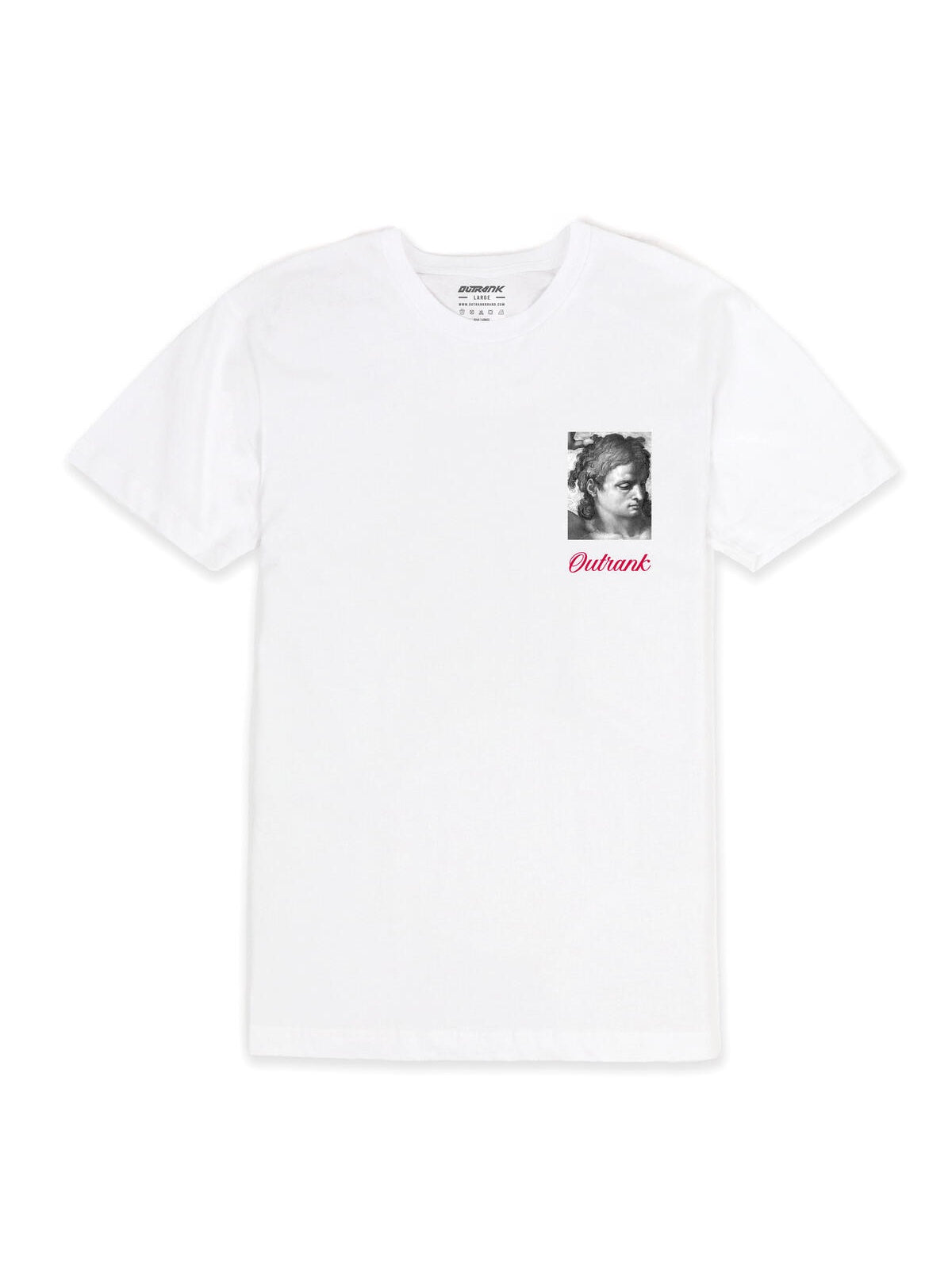 Outrank T-Shirt - No Time For Excuses - White - OR2568