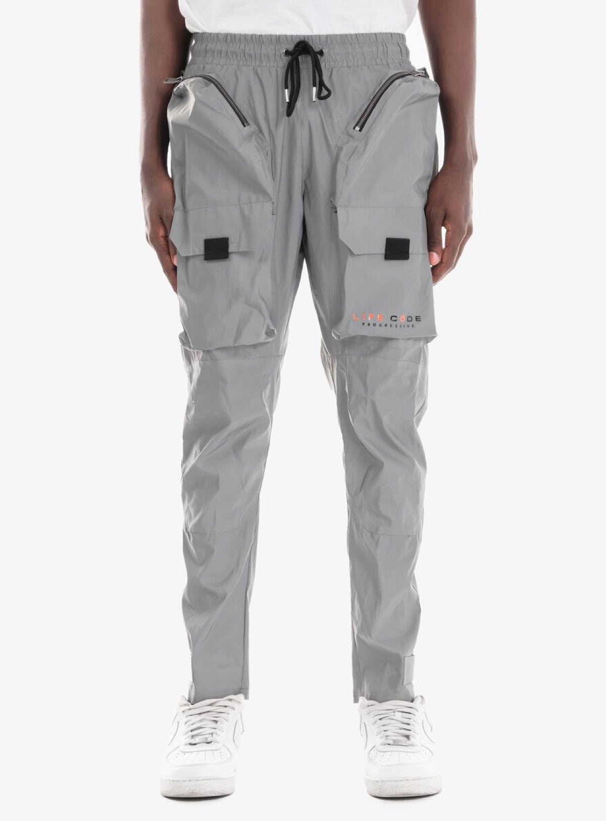 Life Code Track Pants - Nylon Cargo - Silver (Reflective) - 23P55