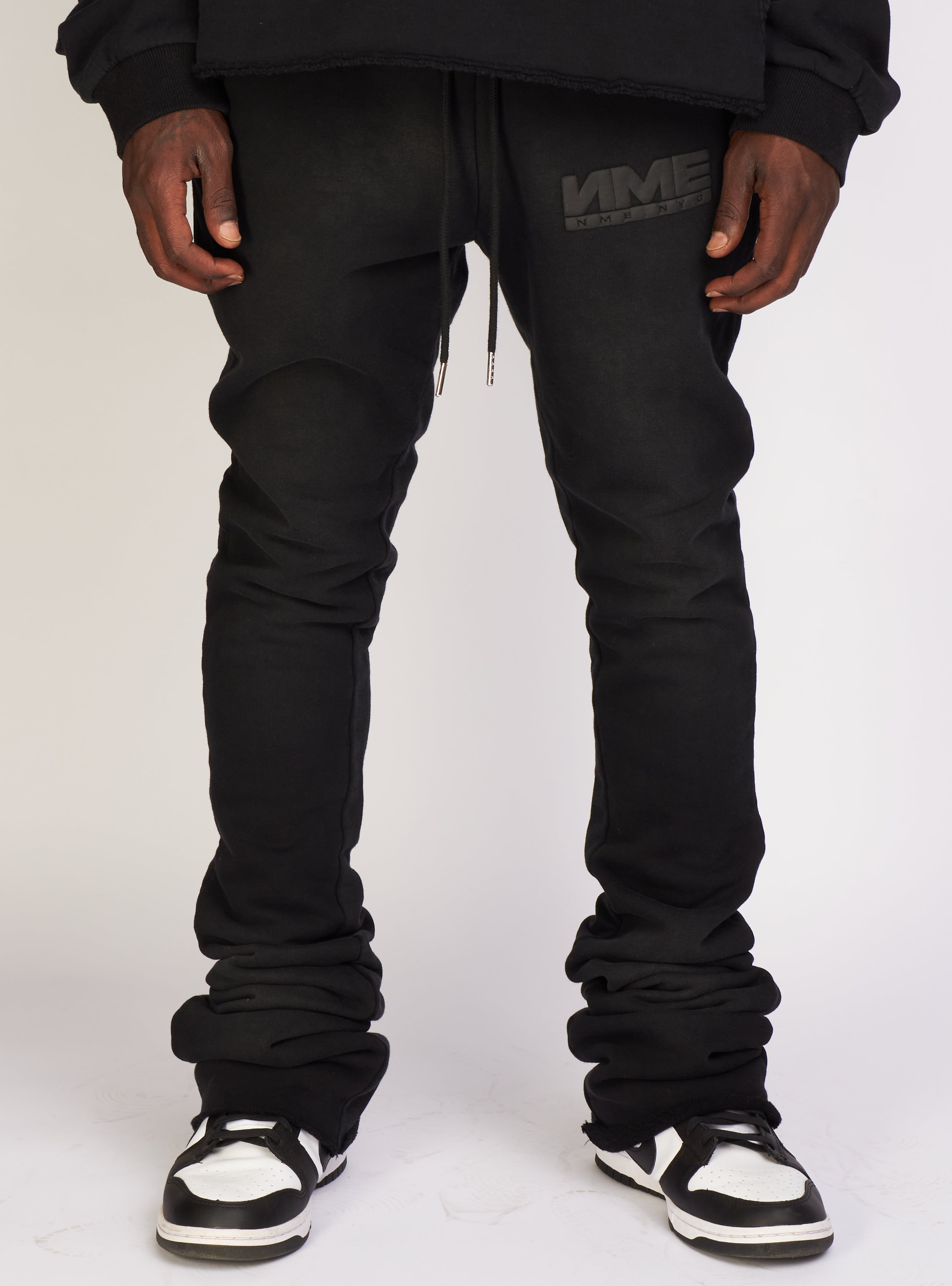 NME Sweatpants - Fading - Damien - Black Wash - 701
