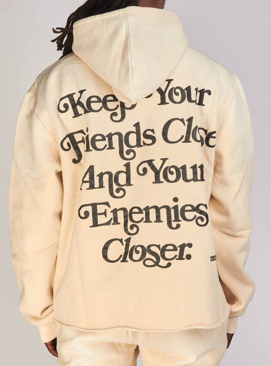 NME Hoodie - Fading - Damien - Cream Wash - 302