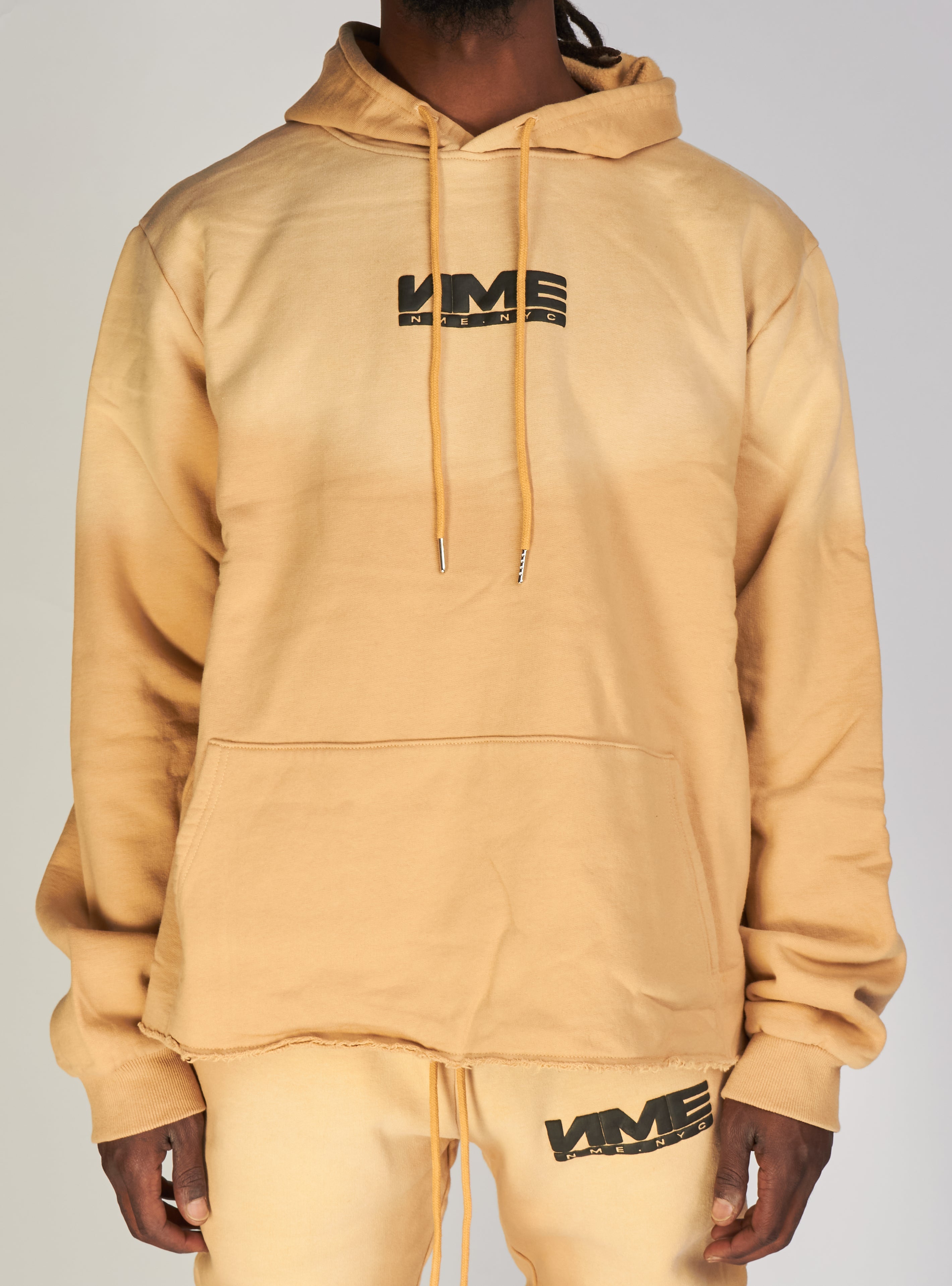 NME Hoodie - Fading - Damien - Taupe Wash - 303