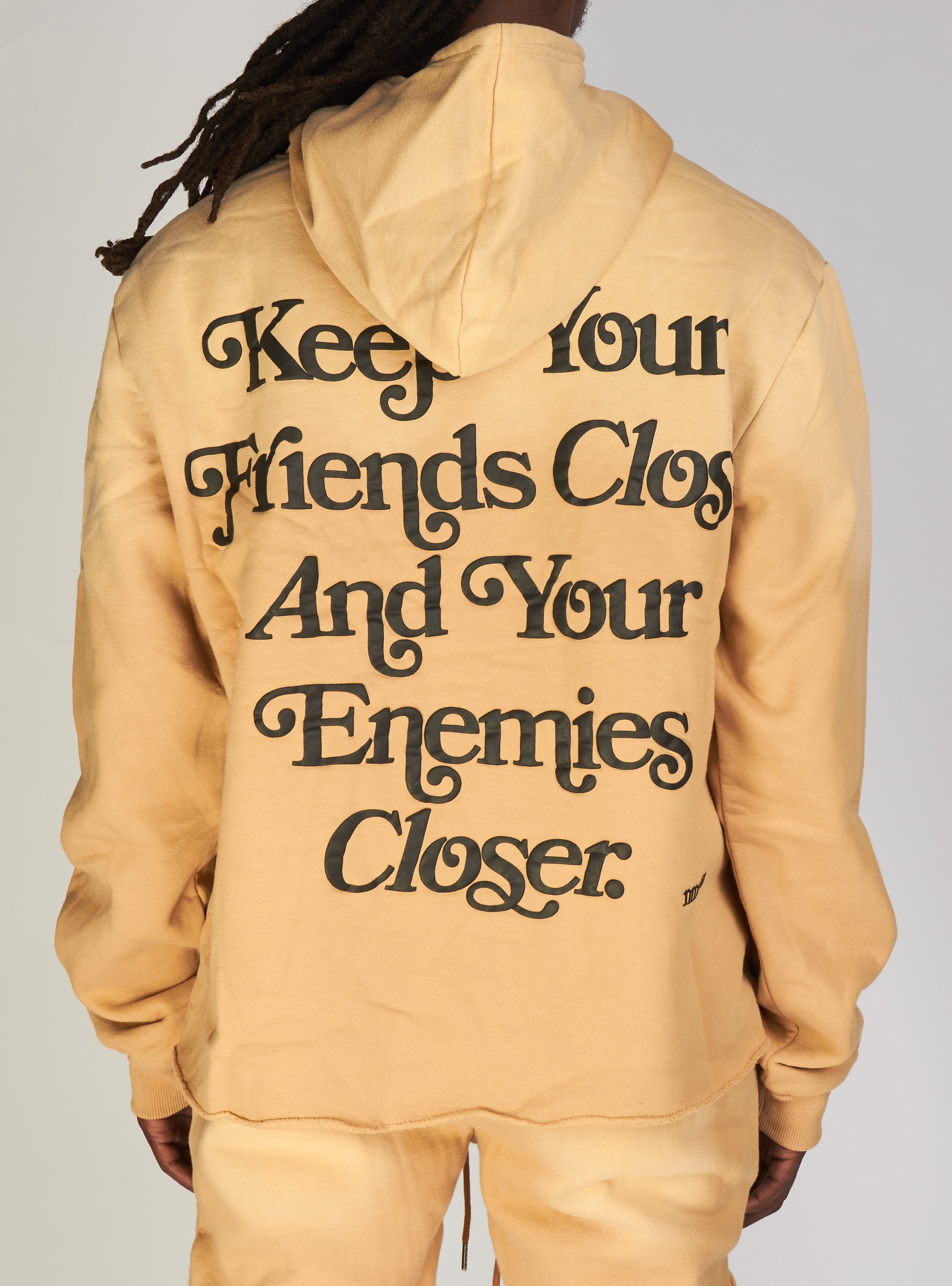 NME Hoodie - Fading - Damien - Taupe Wash - 303