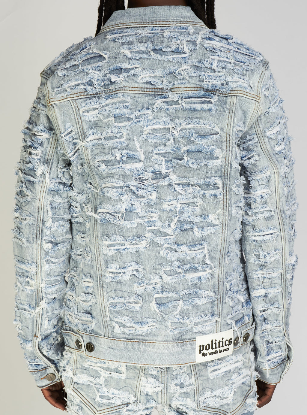 Politics Denim Jacket - Mark - Light Blue - 552