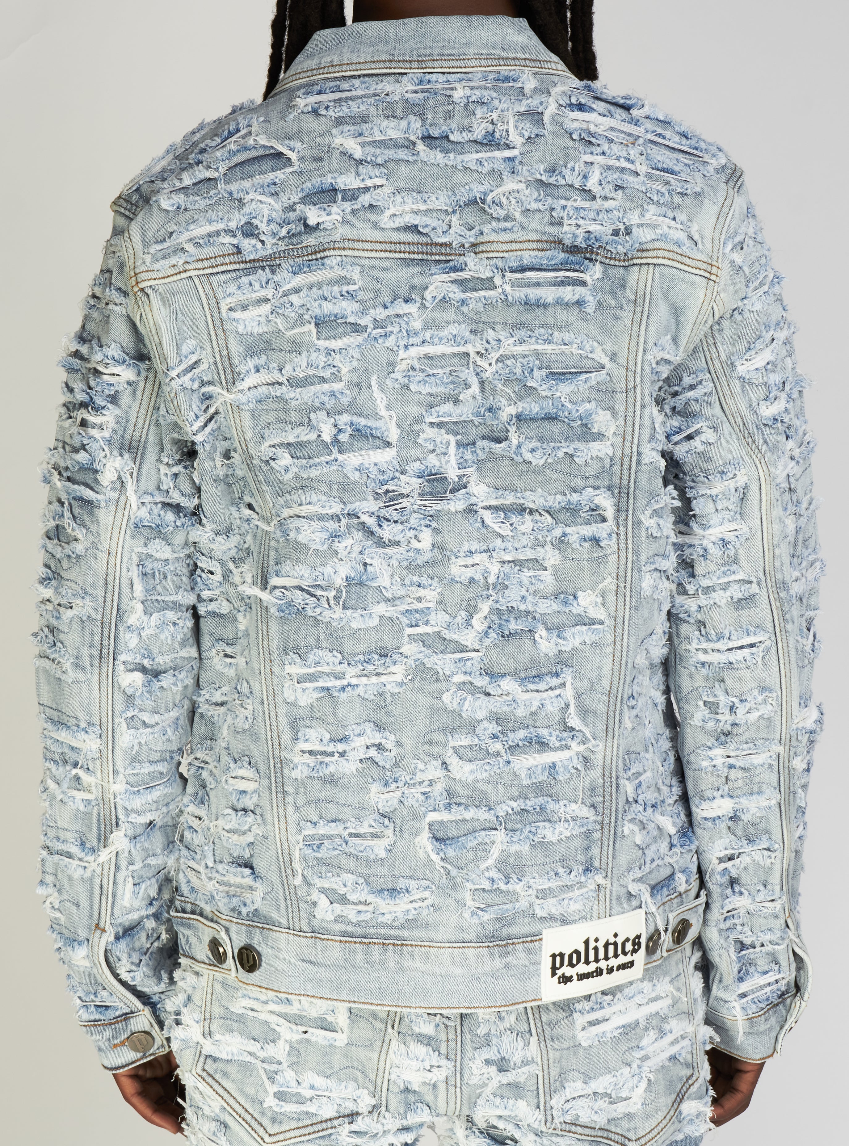 Politics Denim Jacket - Mark - Light Blue - 552