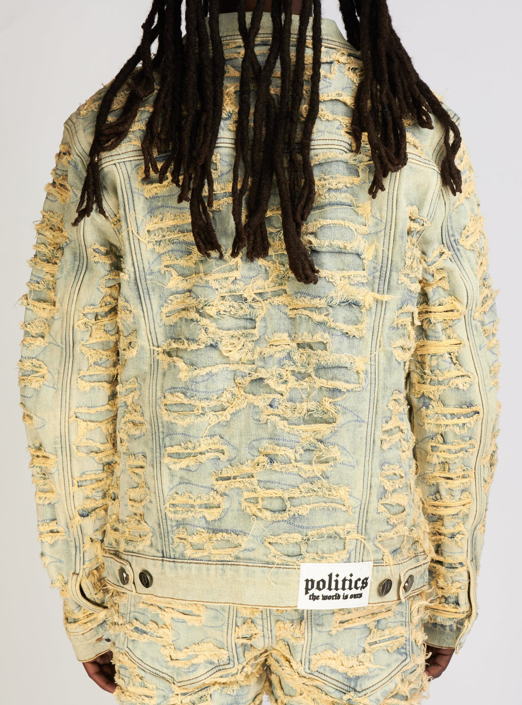 Politics Denim Jacket - Mark - Light Vintage - 551