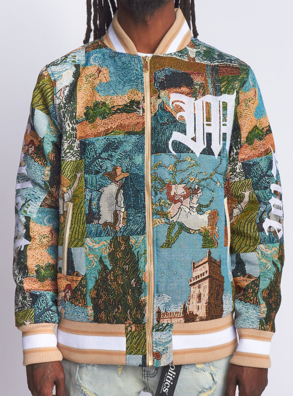 Majestik Jacket - Masterpiece Jacquard Members - Beige - JJ2373