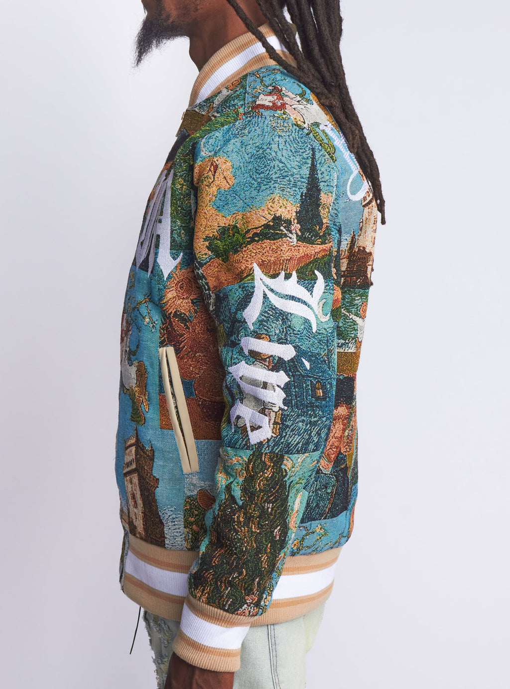 Majestik Jacket - Masterpiece Jacquard Members - Beige - JJ2373