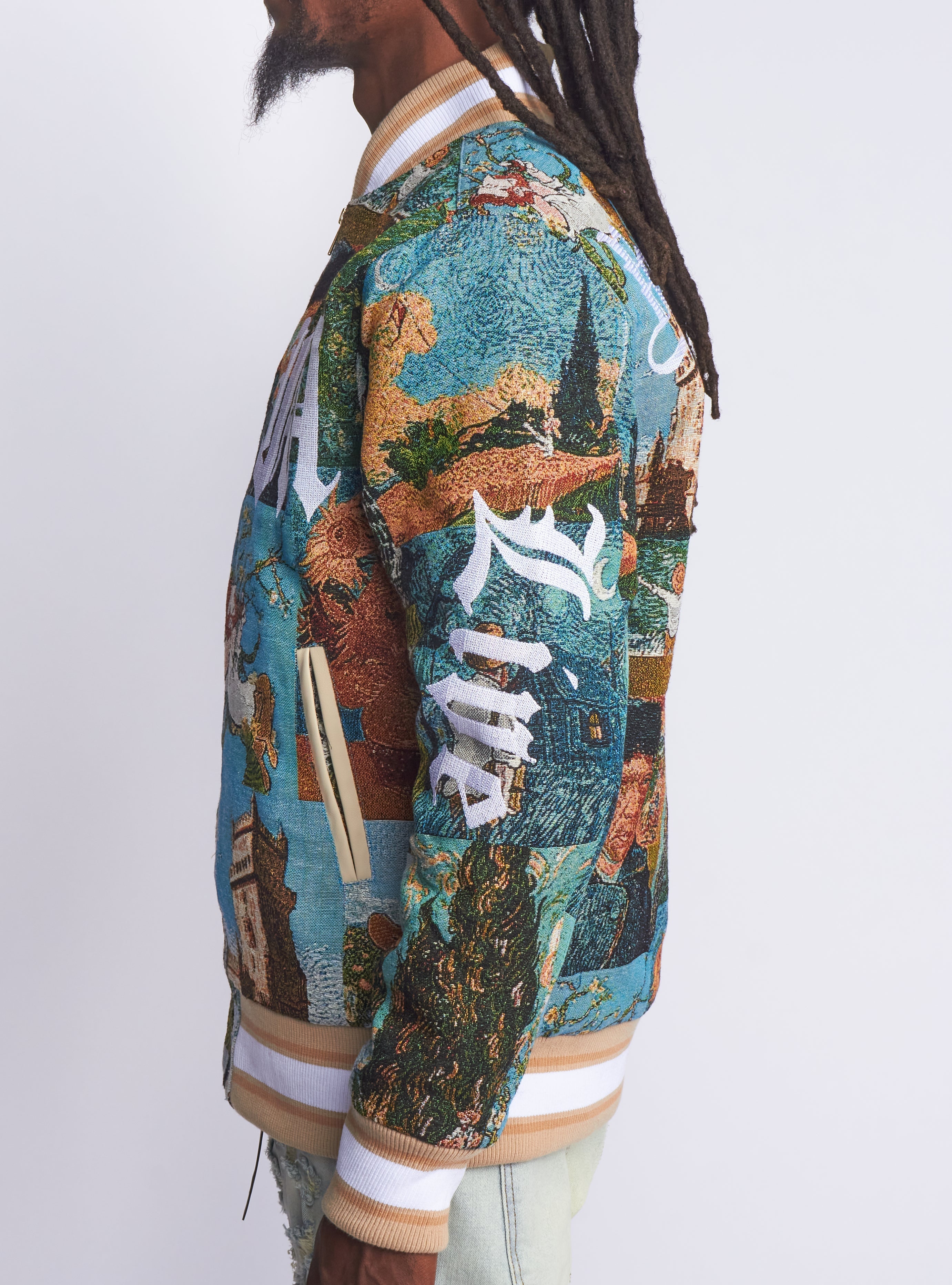 Majestik Jacket - Masterpiece Jacquard Members - Beige - JJ2373