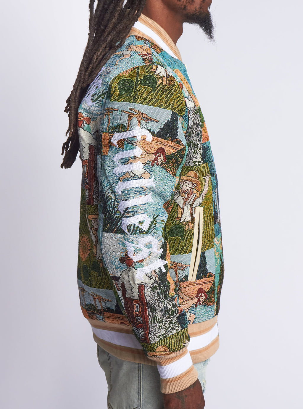 Majestik Jacket - Masterpiece Jacquard Members - Beige - JJ2373