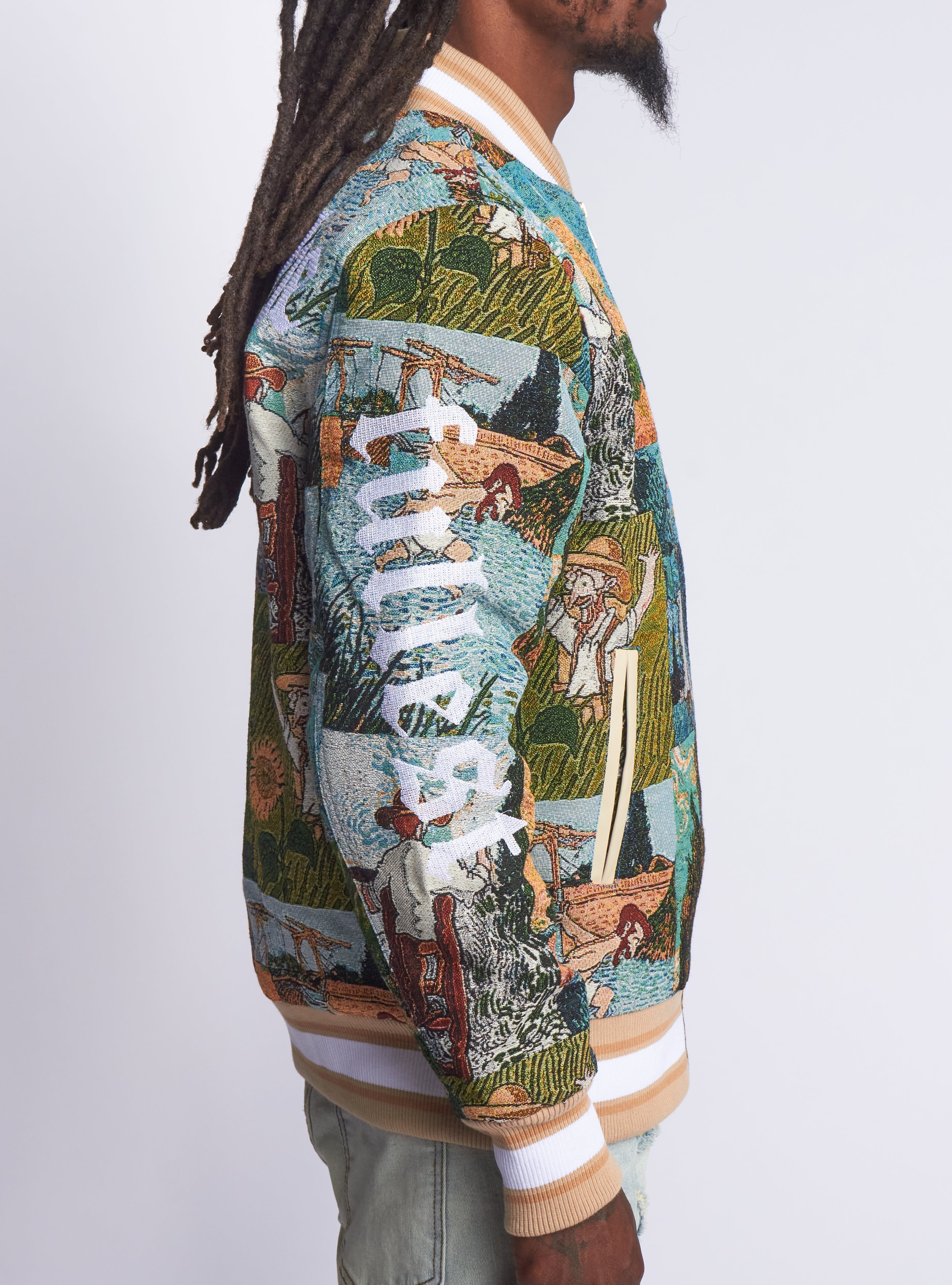 Majestik Jacket - Masterpiece Jacquard Members - Beige - JJ2373