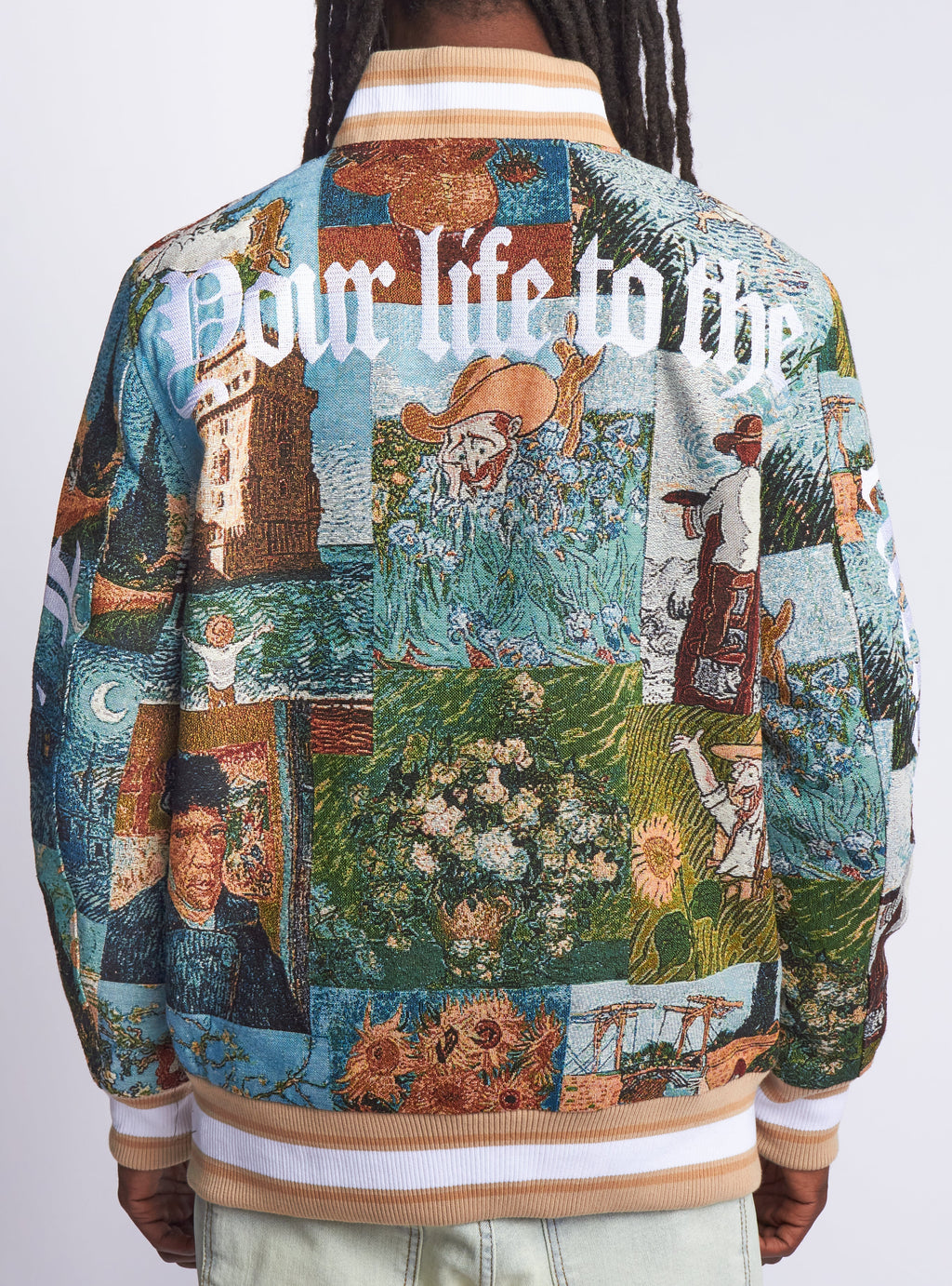 Majestik Jacket - Masterpiece Jacquard Members - Beige - JJ2373