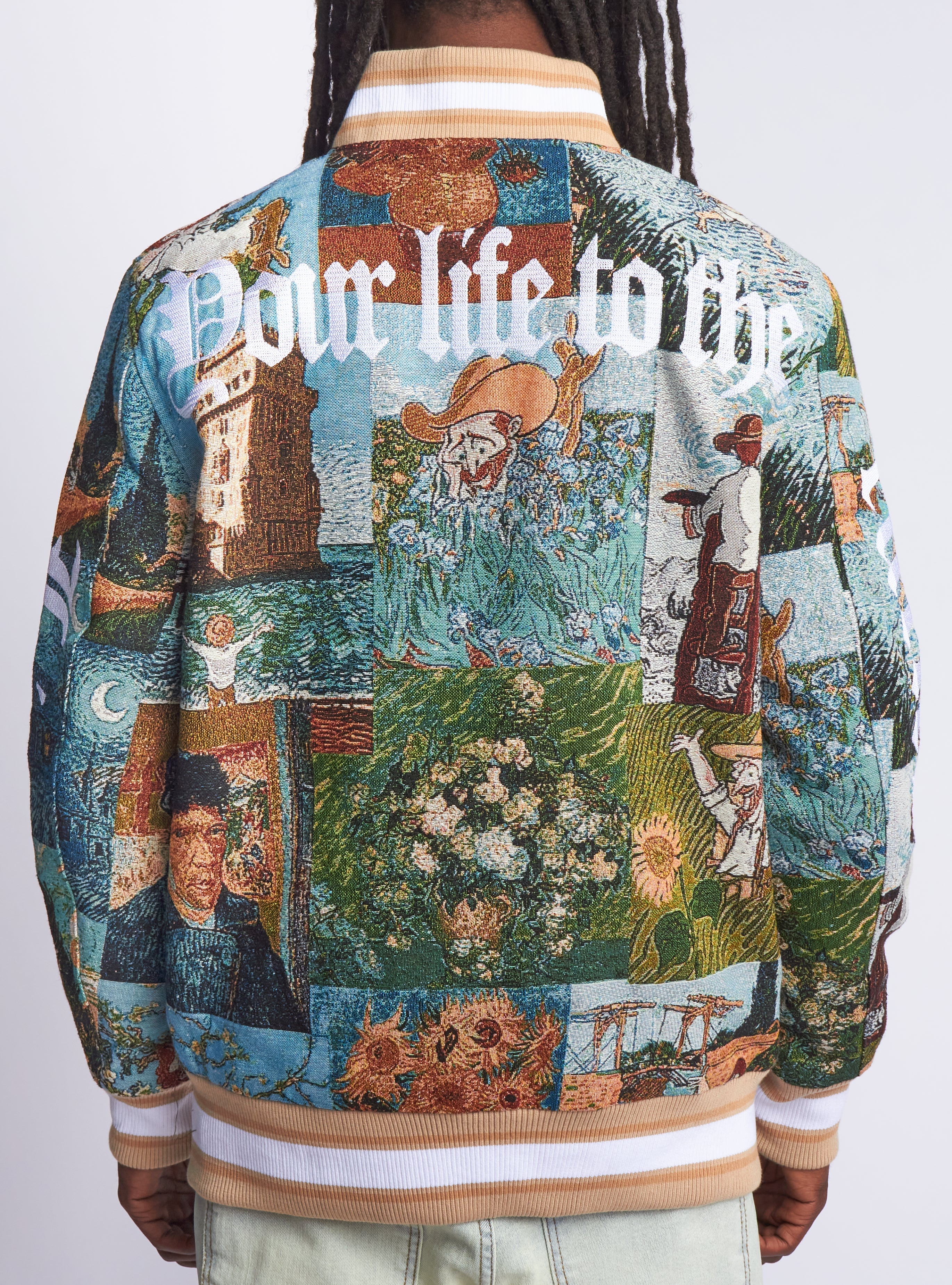 Majestik Jacket - Masterpiece Jacquard Members - Beige - JJ2373