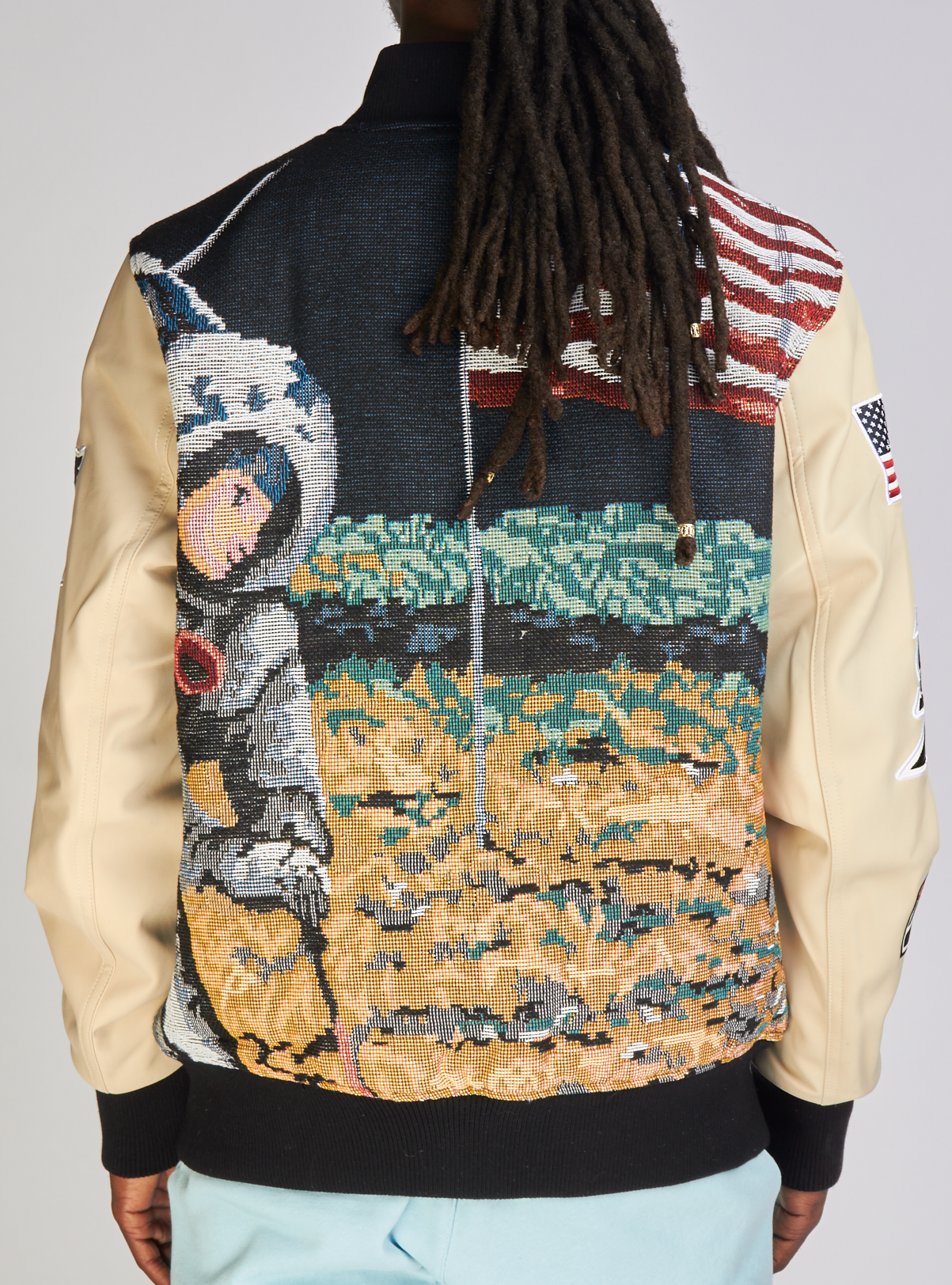 Majestik Jacket - Gradation Jacquard - Multi And Beige - JJ2371