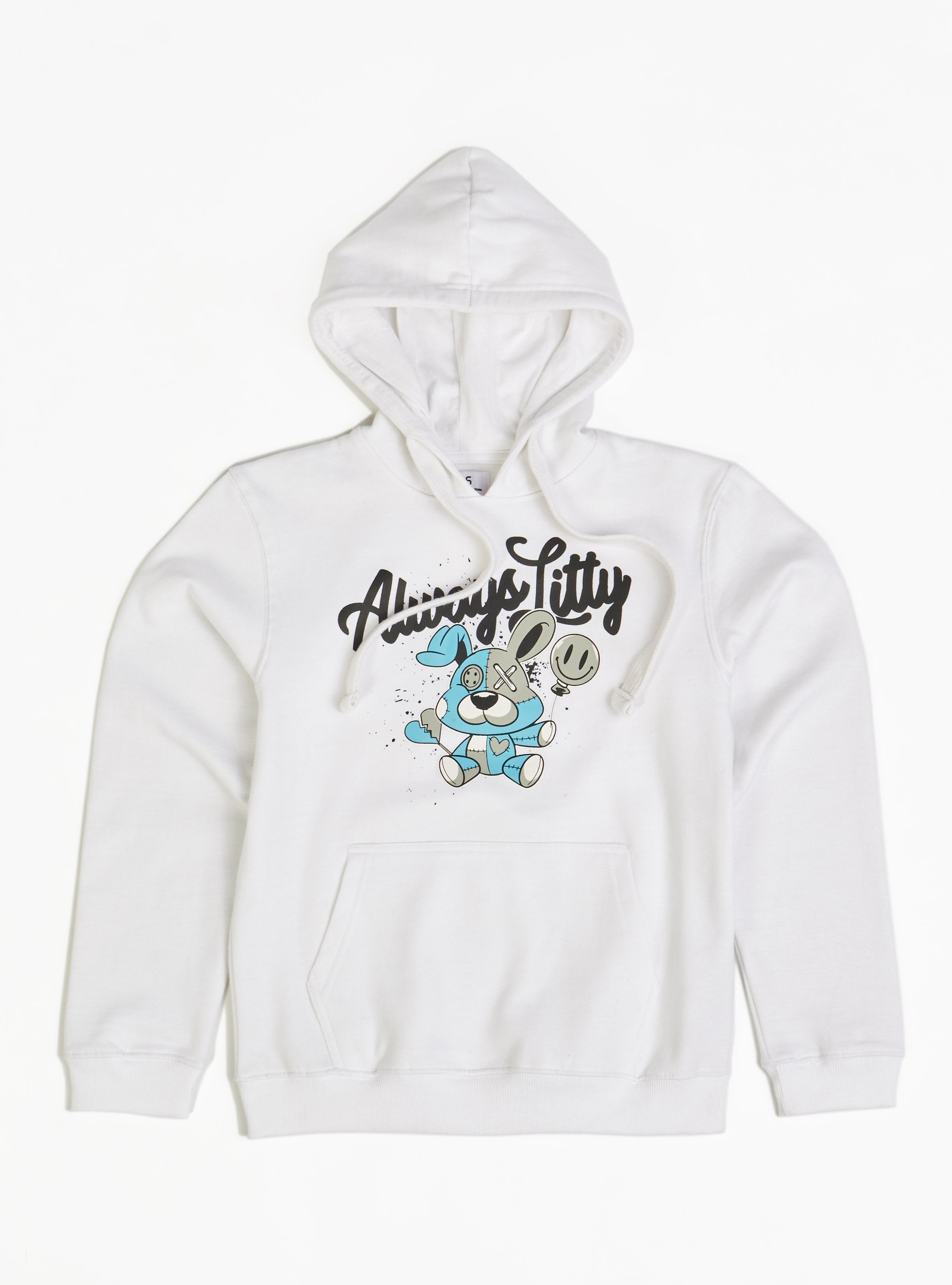 OPS Kids Hoodie - Always Litty - White/Blue - OPS502H