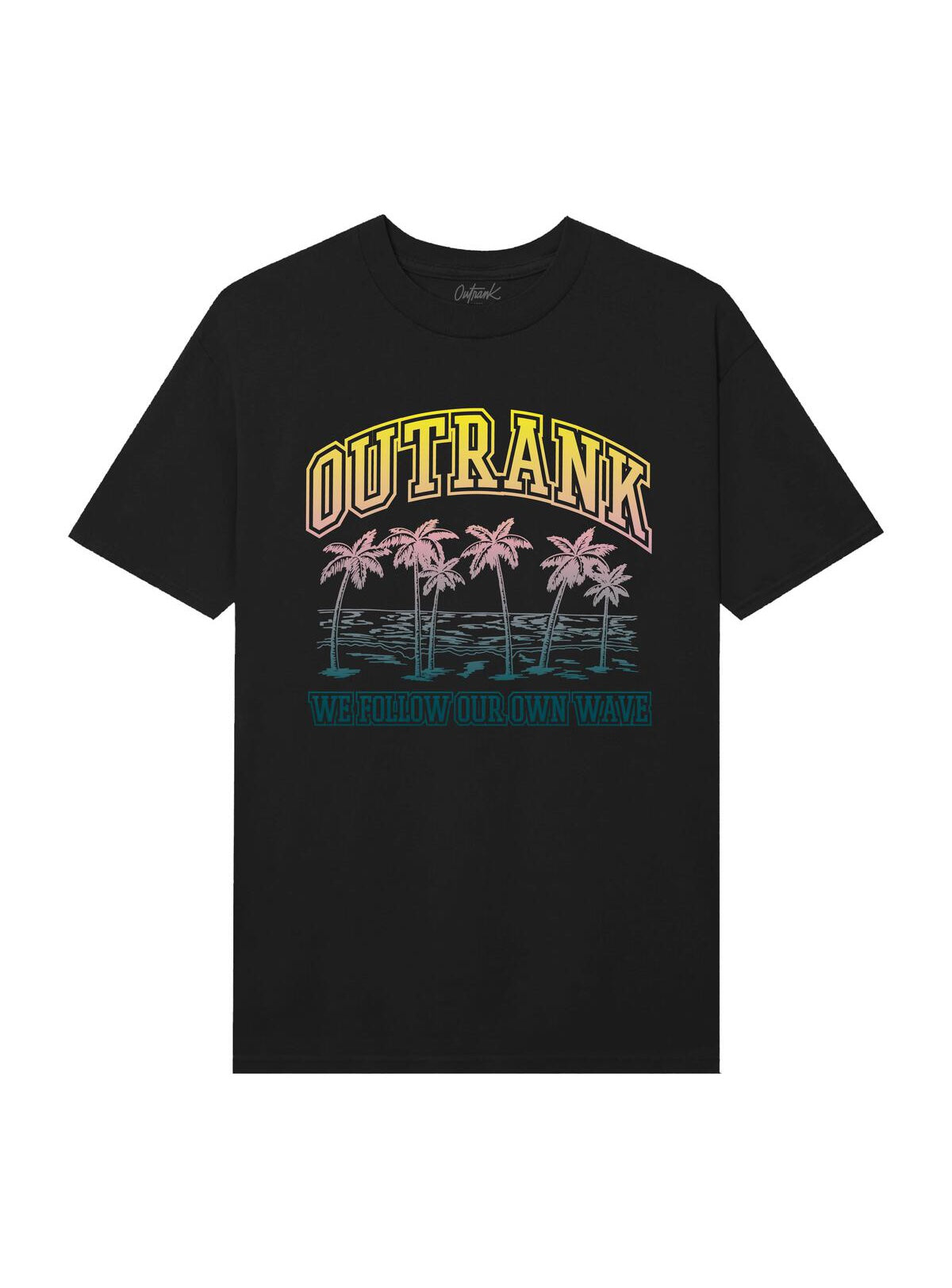 Outrank T-Shirt - Our Own Wave - Black - QS541