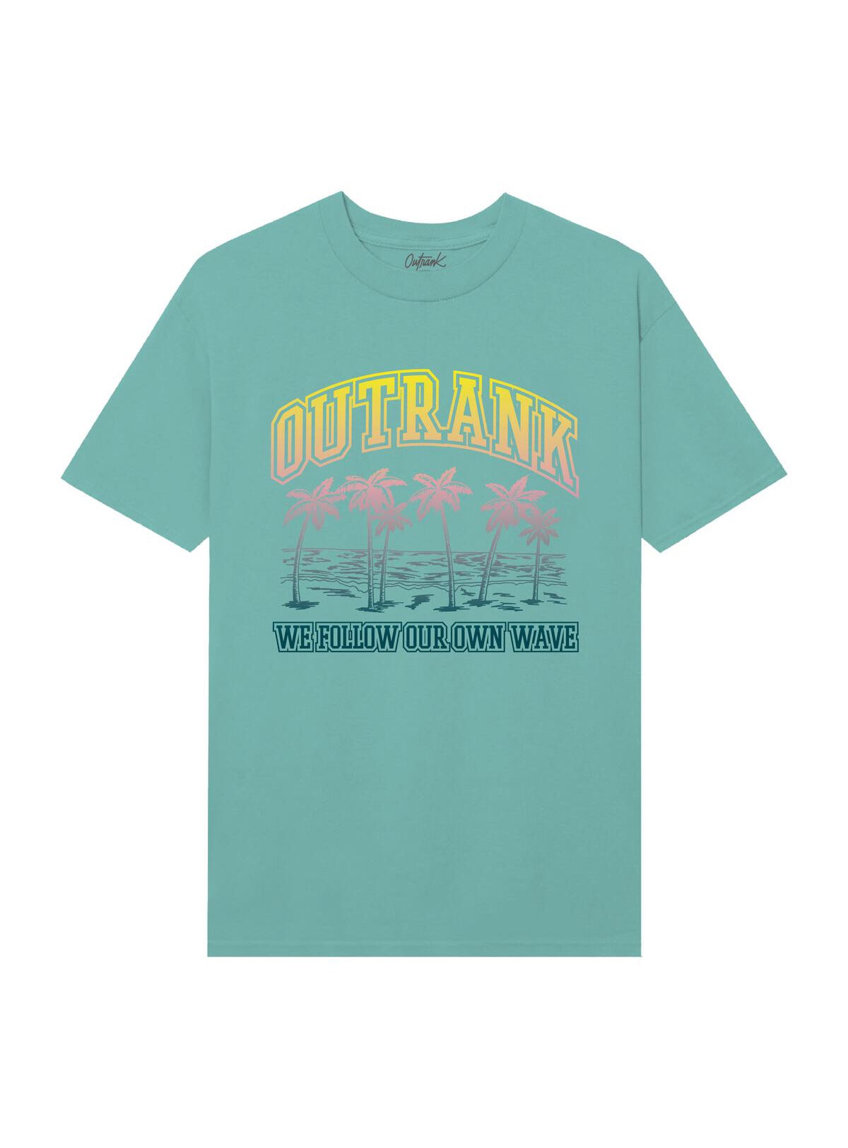 Outrank T-Shirt - Our Own Wave - Seafoam - QS541