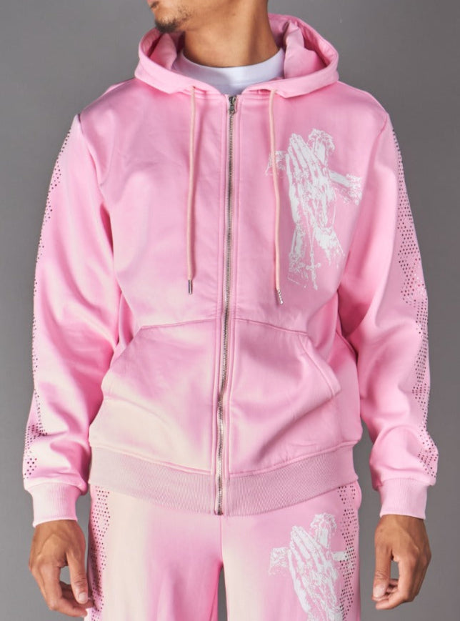 NME Hoodie - Orlin - Pink - 016