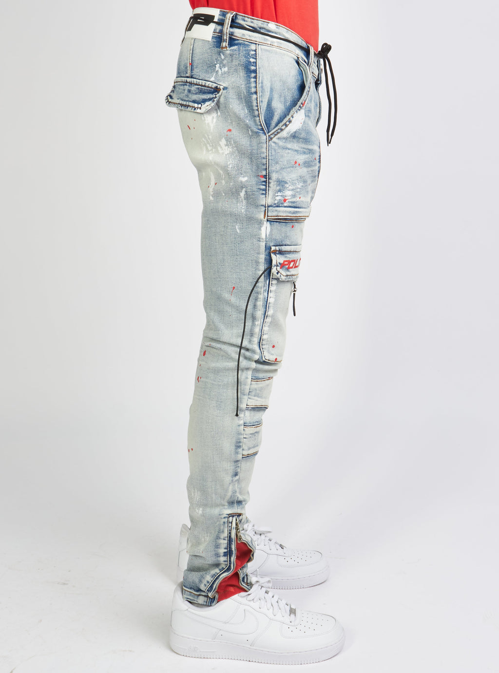 Politics Jeans - Lance Denim - Blue And Red - POLD161