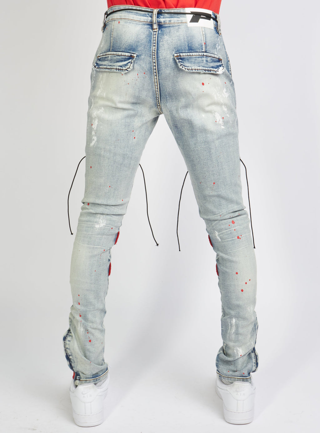 Politics Jeans - Lance Denim - Blue And Red - POLD161