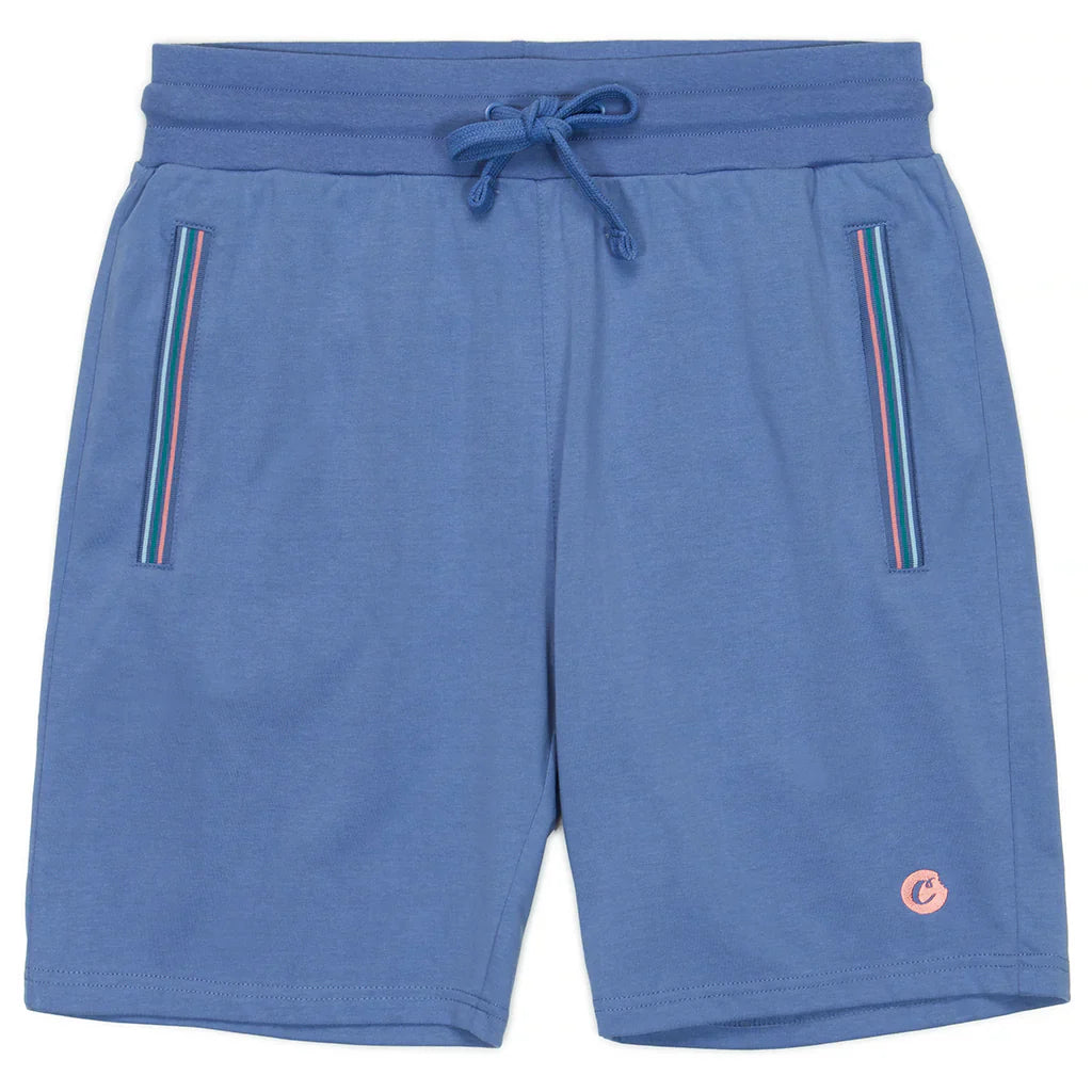 Cookies Shorts - Palisades Cotton Jersey - Blue - CM241BKS09