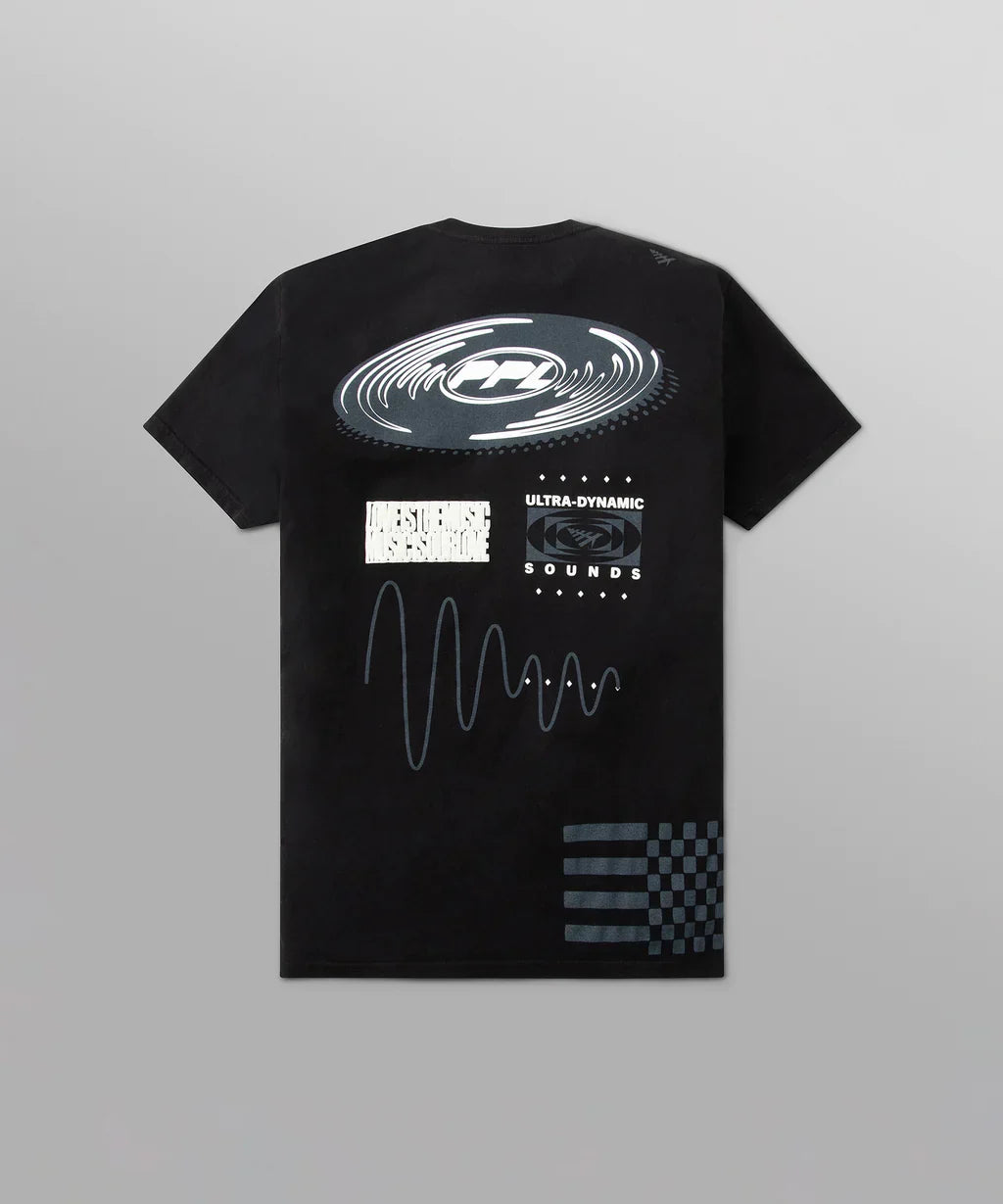 Paper Plane T-Shirt - Breaking Records - Black - 200222