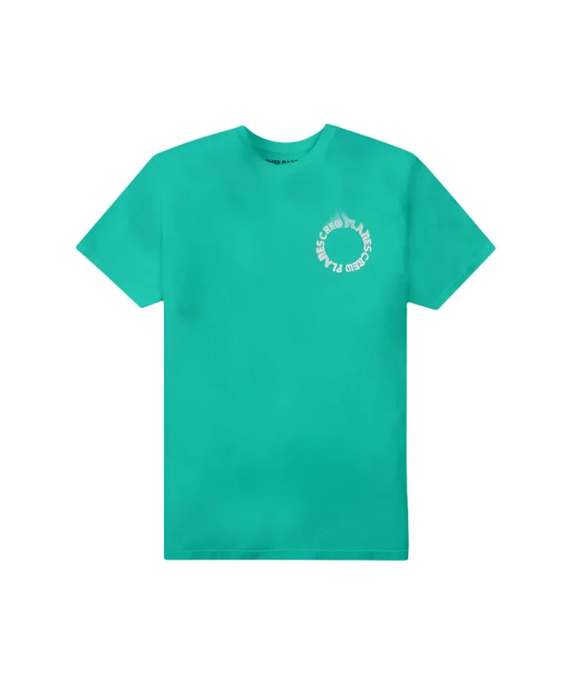 Paper Plane T-Shirt - Crew Love Supreme Tee - ISLAND GREEN - 200355