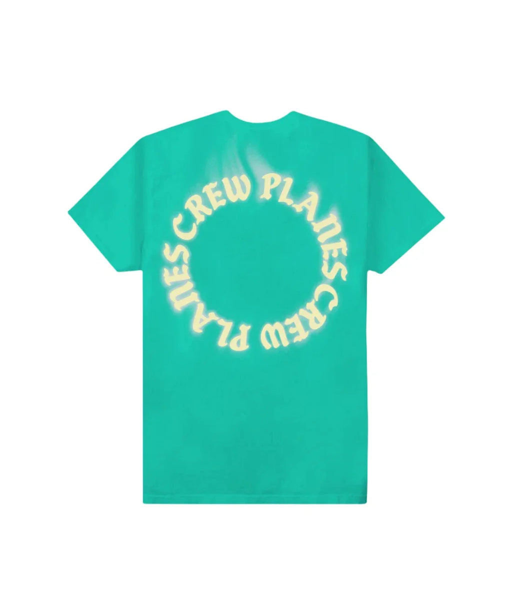 Paper Plane T-Shirt - Crew Love Supreme Tee - ISLAND GREEN - 200355
